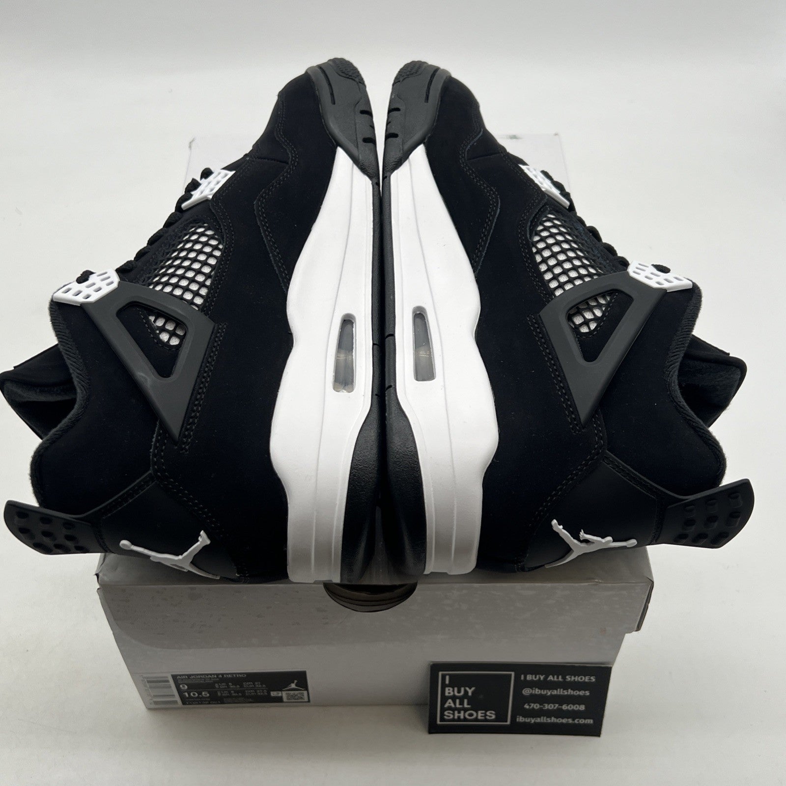 Size 9 - Air Jordan 4 Retro White Thunder (FQ8138-001)
