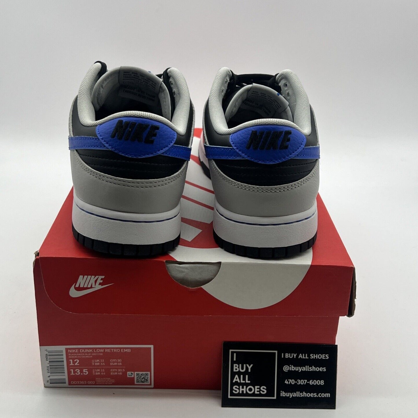 Size 12 - Nike NBA x Dunk EMB Low 75th Anniversary - Knicks (DD3363-002)