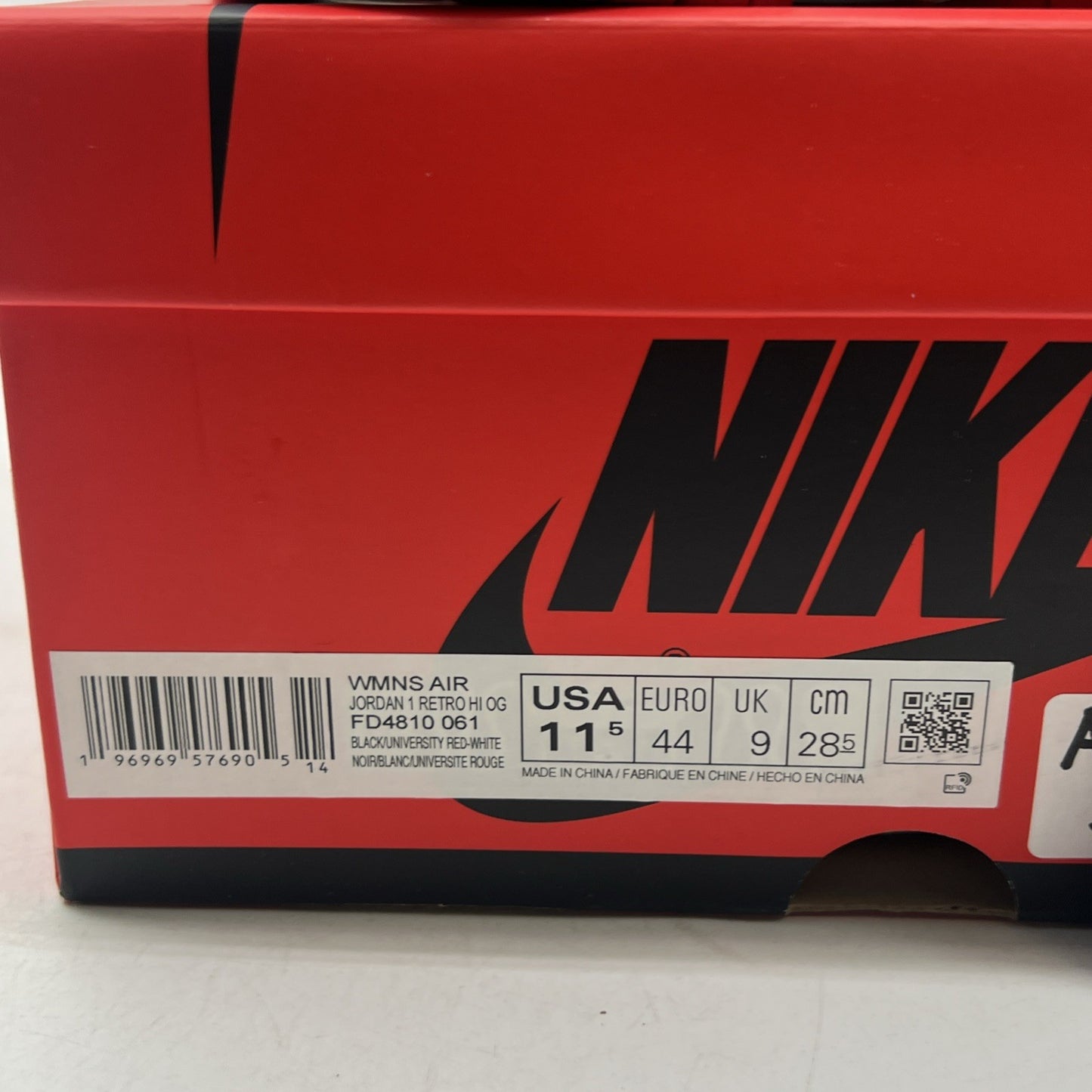 Size 11.5 - Air Jordan 1 Retro OG 2023 High Satin Bred W (FD4810-061)