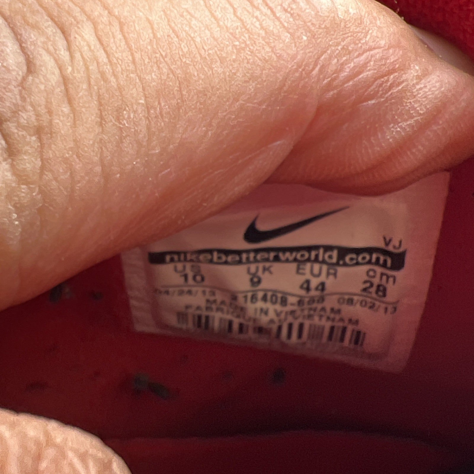Size 10 - Nike Air DT Max 96 Varsity Red (316408-600)