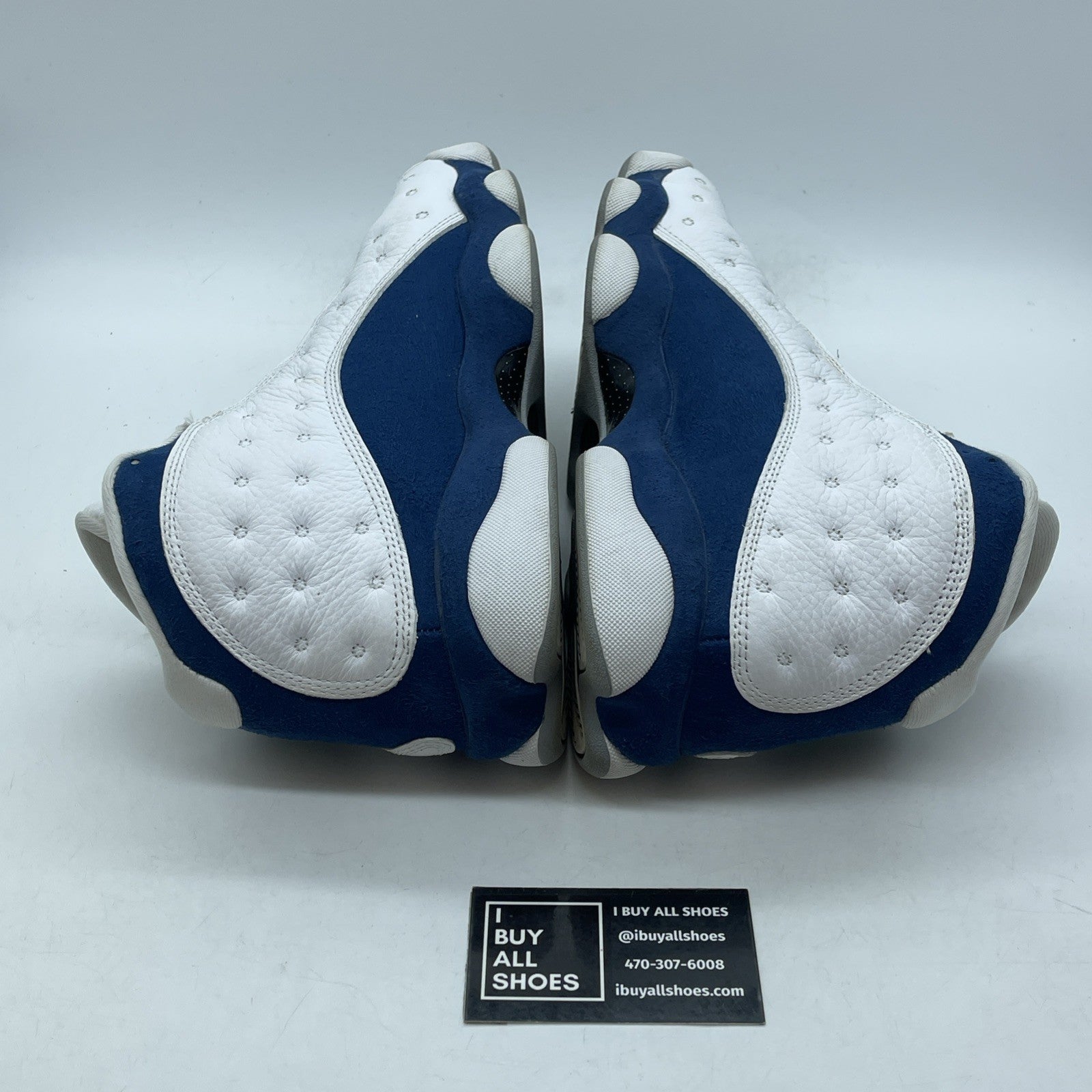 Size 9 - Jordan 13 Retro Mid French Blue White Suede Leather (414571-164)