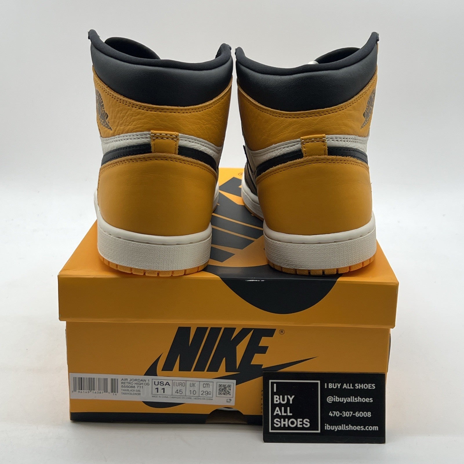 Size 11 - Air Jordan 1 Retro OG High Yellow Toe (555088-711)