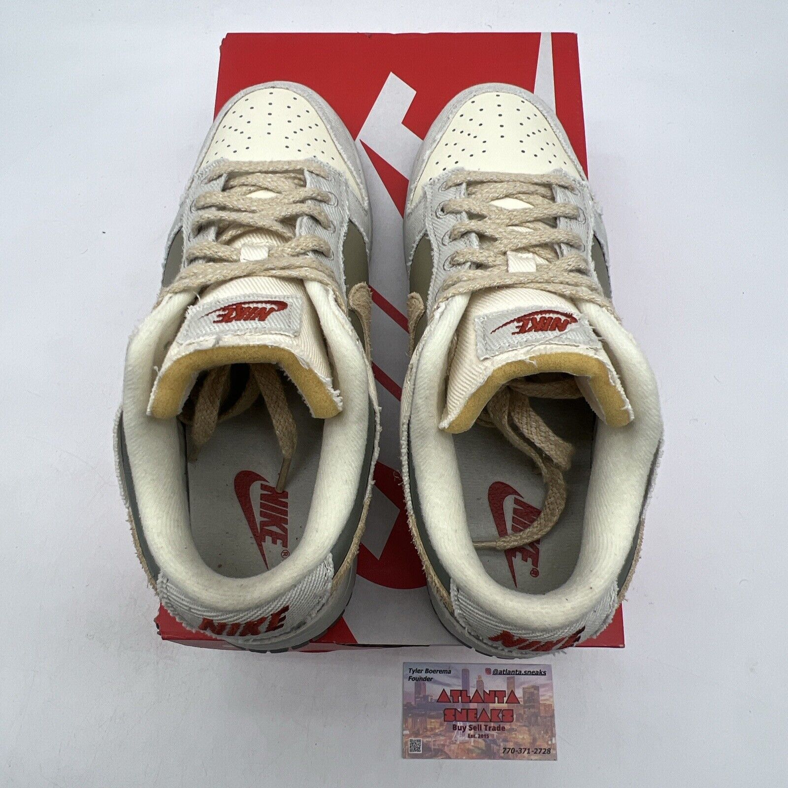 Size 8.5 - Nike Dunk Low Light Bone Dark Stucco W (FZ4341-100)