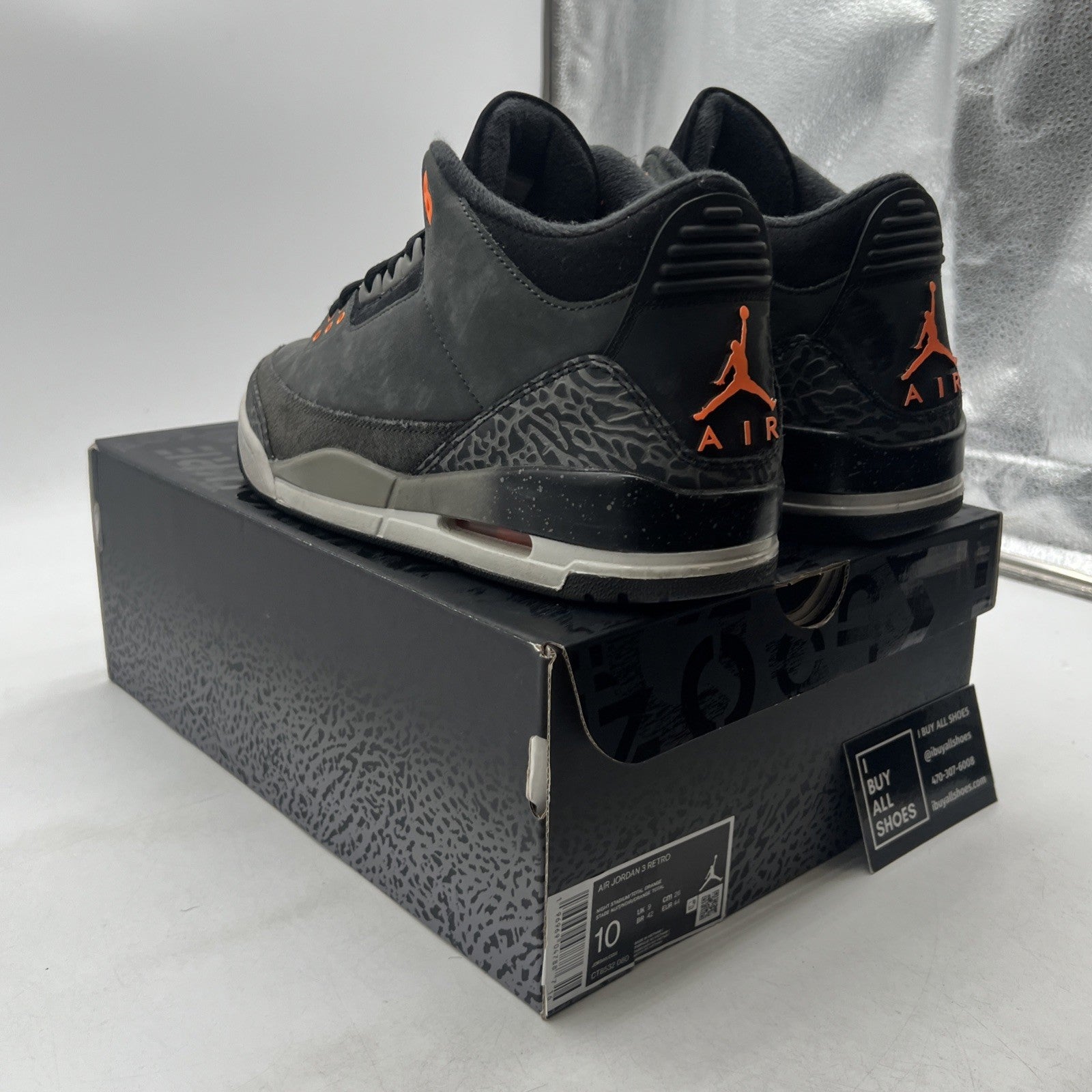 Size 10 - Air Jordan 3 Retro 2023 Mid Fear (CT8532-080)