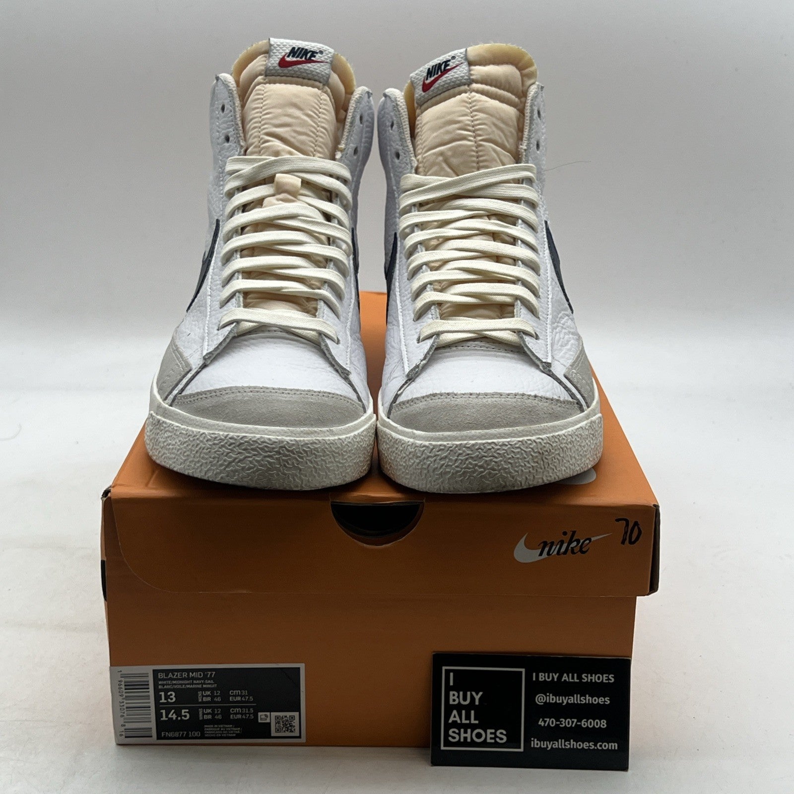 Size 13 - Nike Blazer '77 Mid Washed Denim (FN6877-100)
