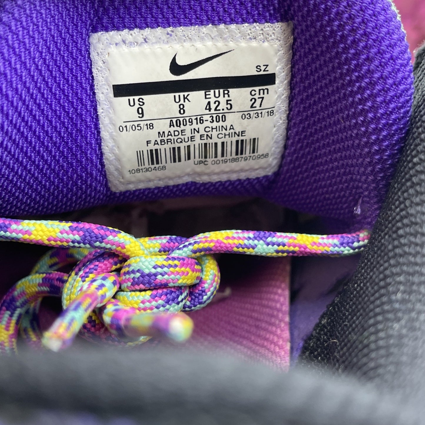 Size 9 - Nike ACG Dog Mountain Emerald Rise Purple Blue Suede (AQ0916-300)