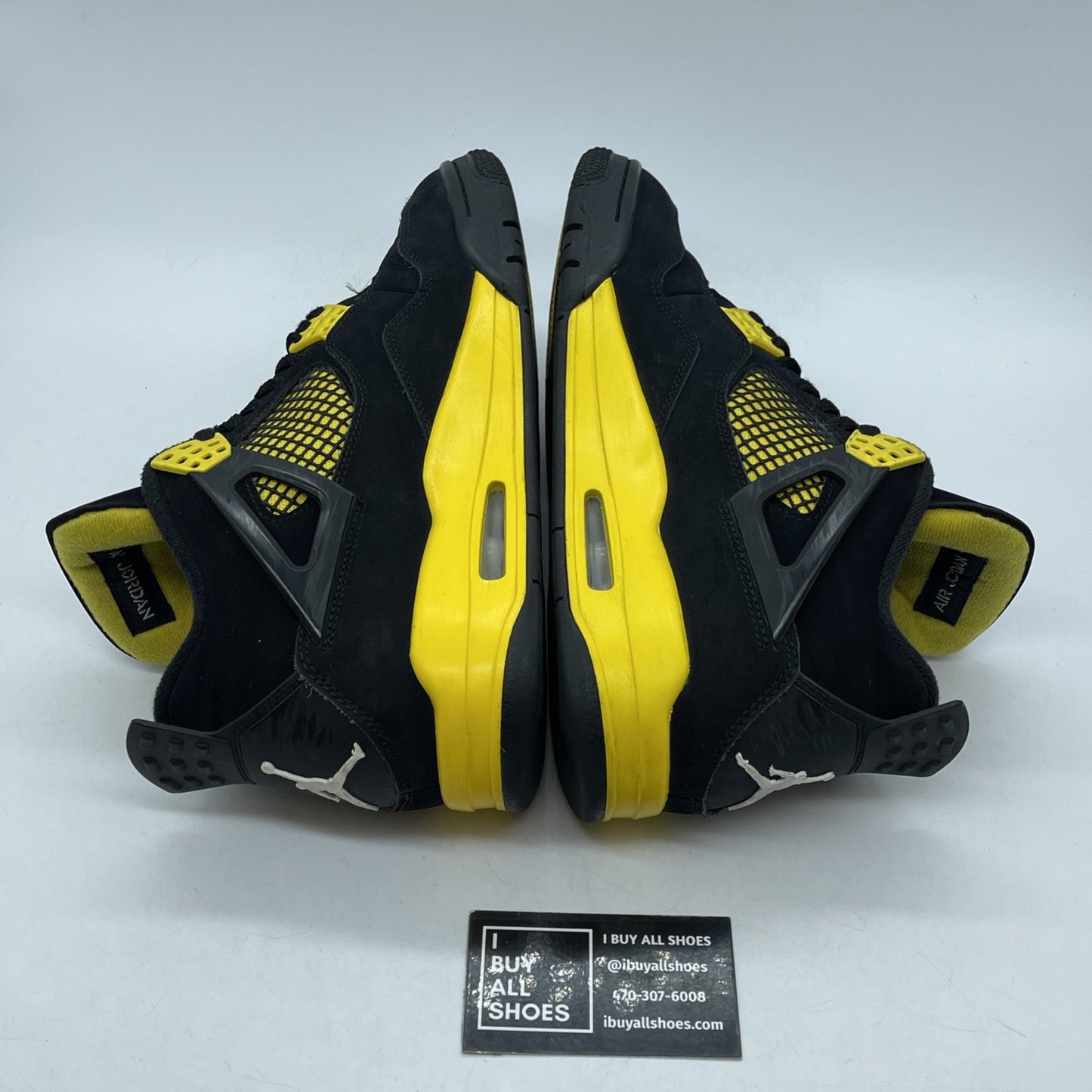 Size 9.5 - Jordan 4 Retro Mid Thunder Yellow Black Suede (DH6927-017)