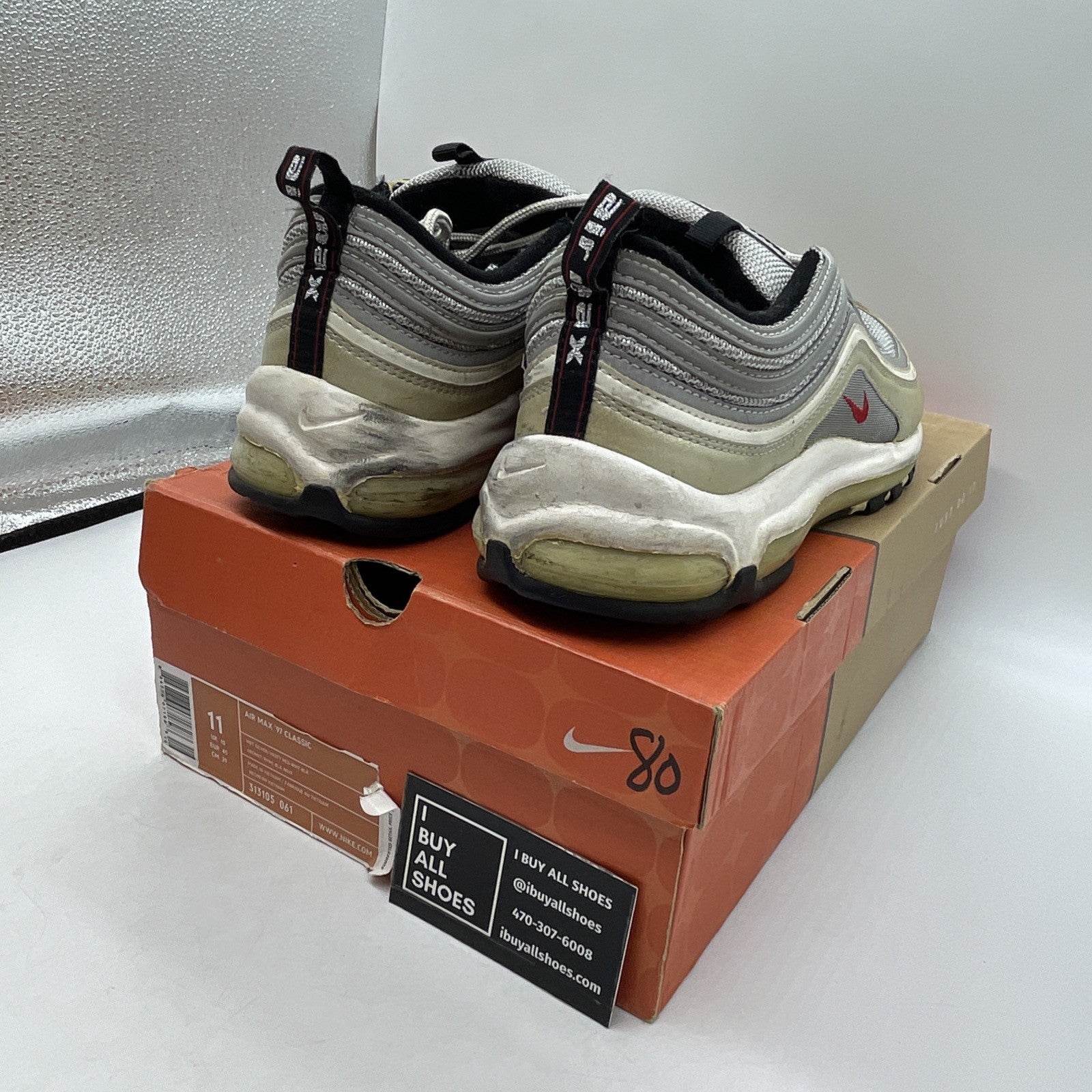 Size 11 - Nike Air Max '97 Classic HOA Silver (313105-061)