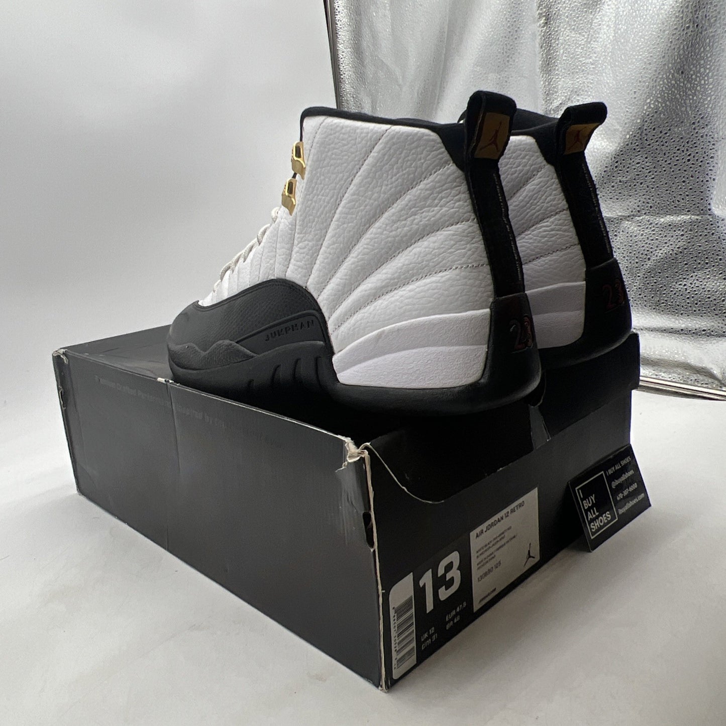 Size 13 - Air Jordan 12 Retro taxi release 2013 (130690-125)