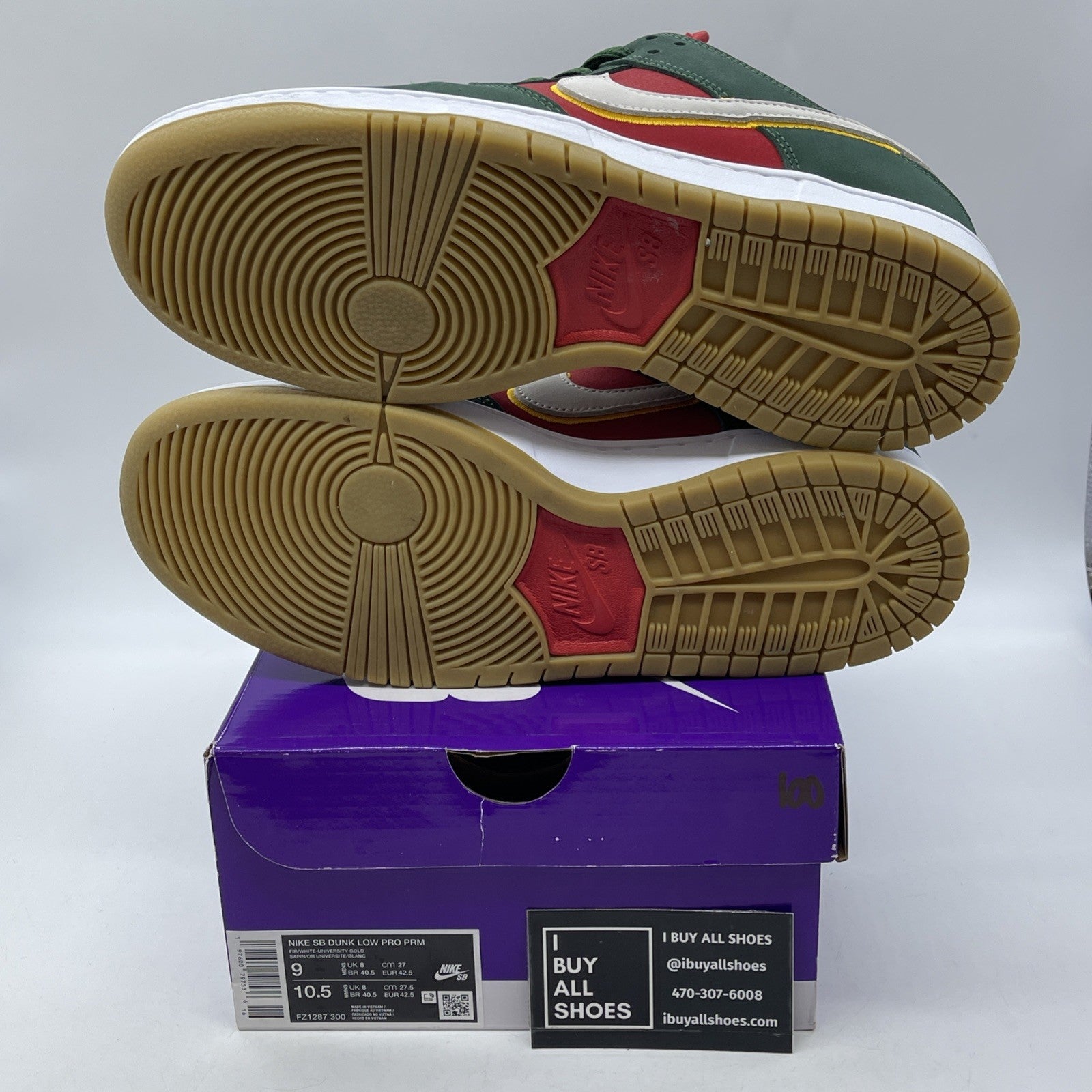 Size 9 - Nike Dunk Premium SB Low Seattle Supersonics Suede (FZ1287-300)