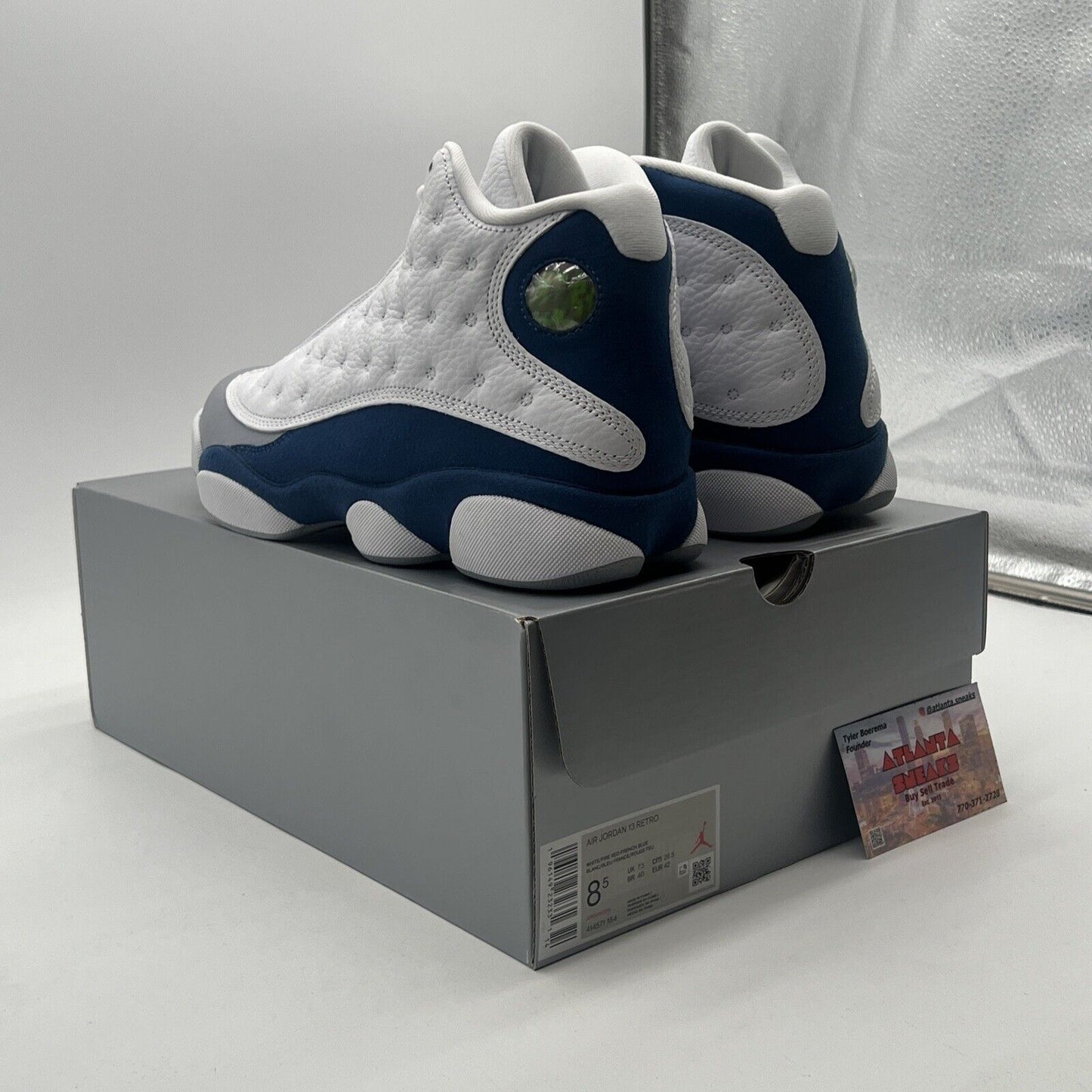 Size 8.5 - Air Jordan 13 Retro Mid French Blue (414571-164)