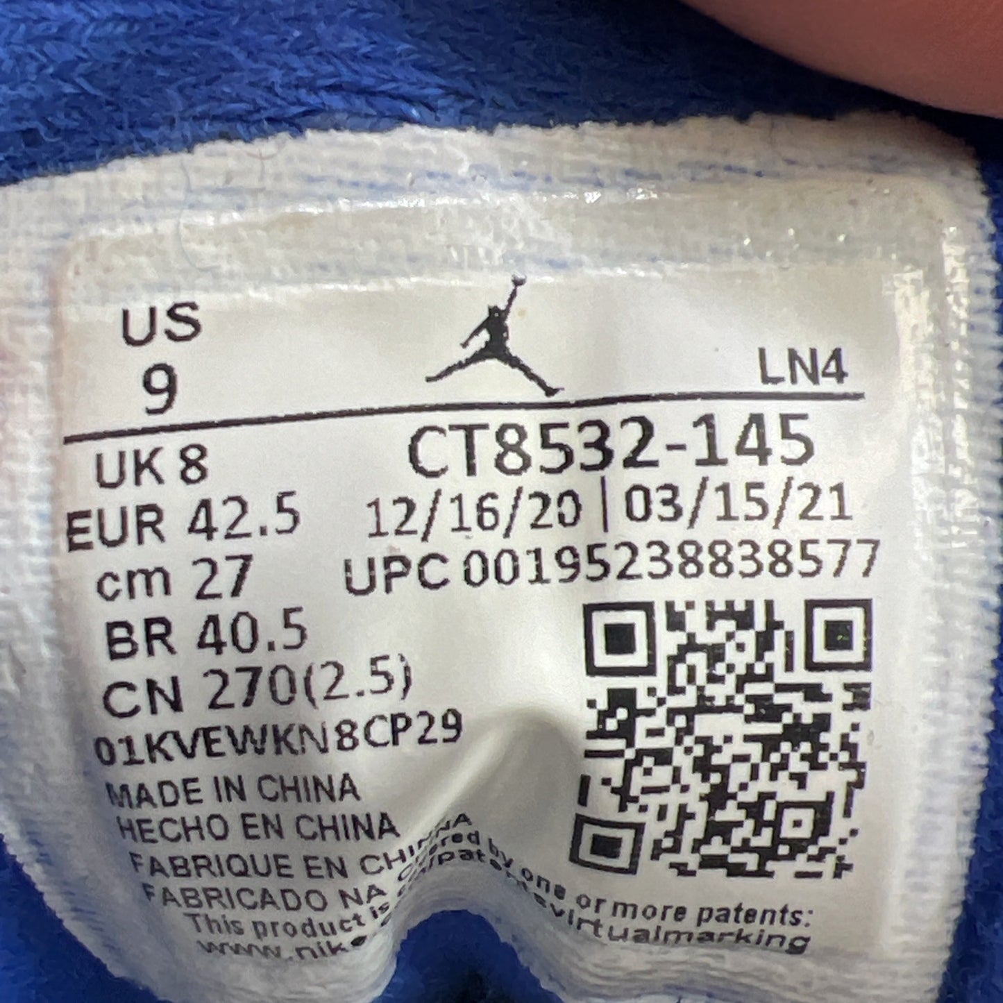 Size 9 - Air Jordan 3 Retro Mid Racer Blue (CT8532-145)
