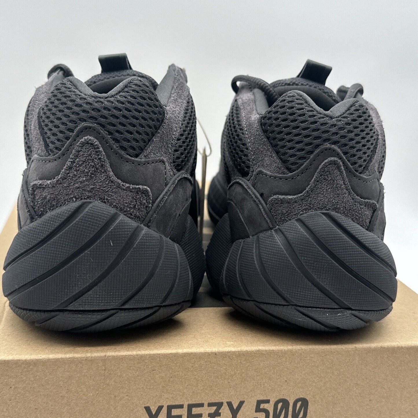 Size 12 - adidas Yeezy 500 Low Utility Black Suede & Mesh Comfy Boost Kanye West
