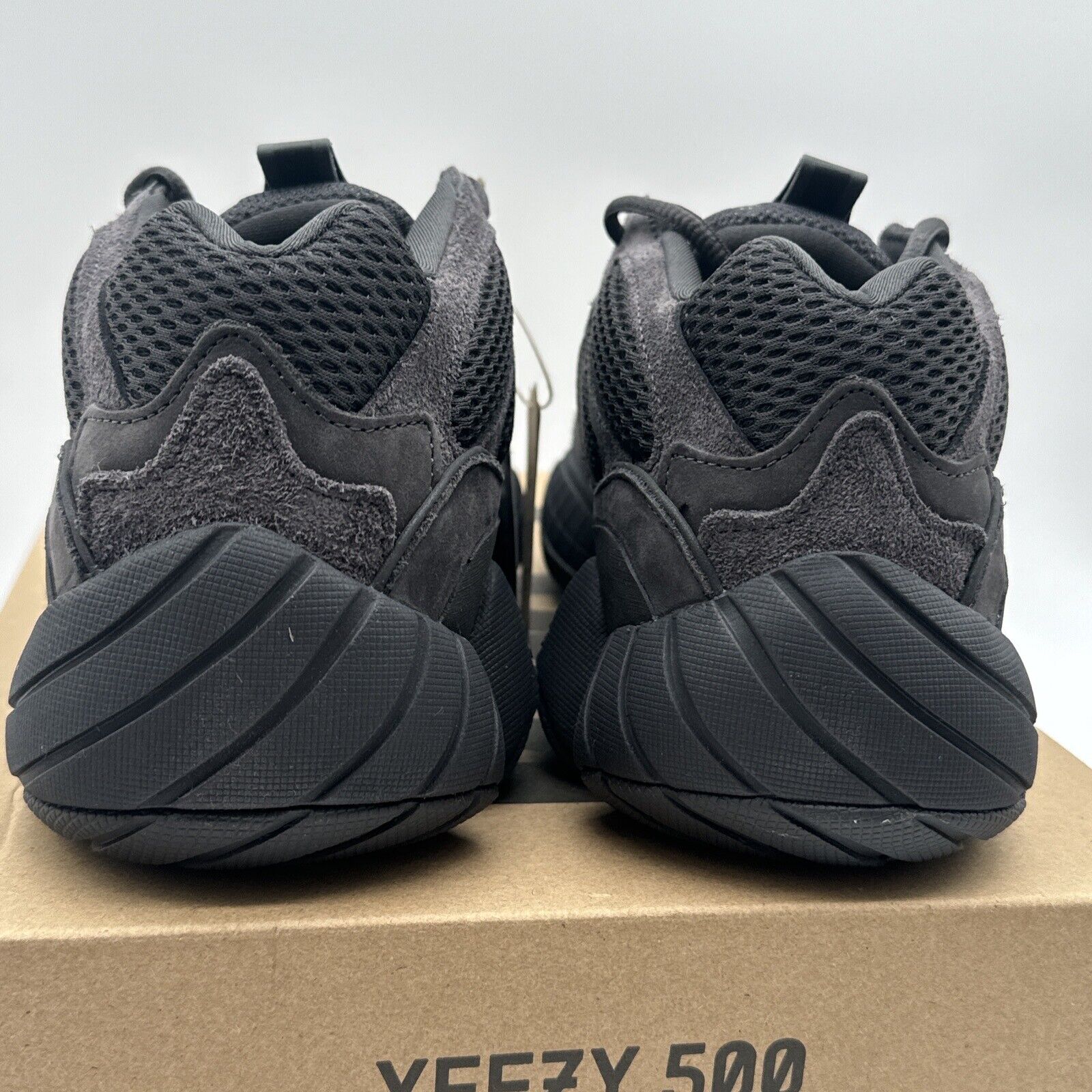 Size 12 - adidas Yeezy 500 Low Utility Black Suede & Mesh Comfy Boost Kanye West