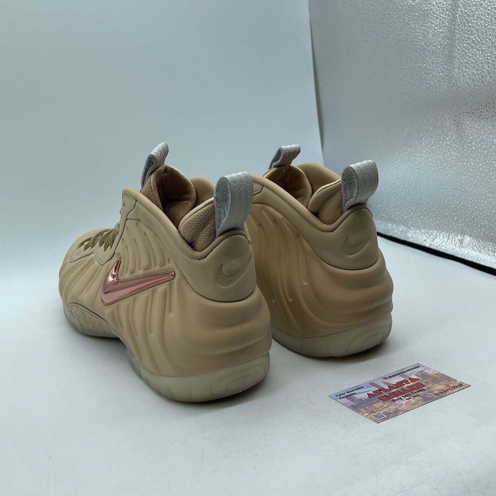 Size 12 - Nike Air Foamposite Pro Premium Vachetta Tan Pink (920377-200)