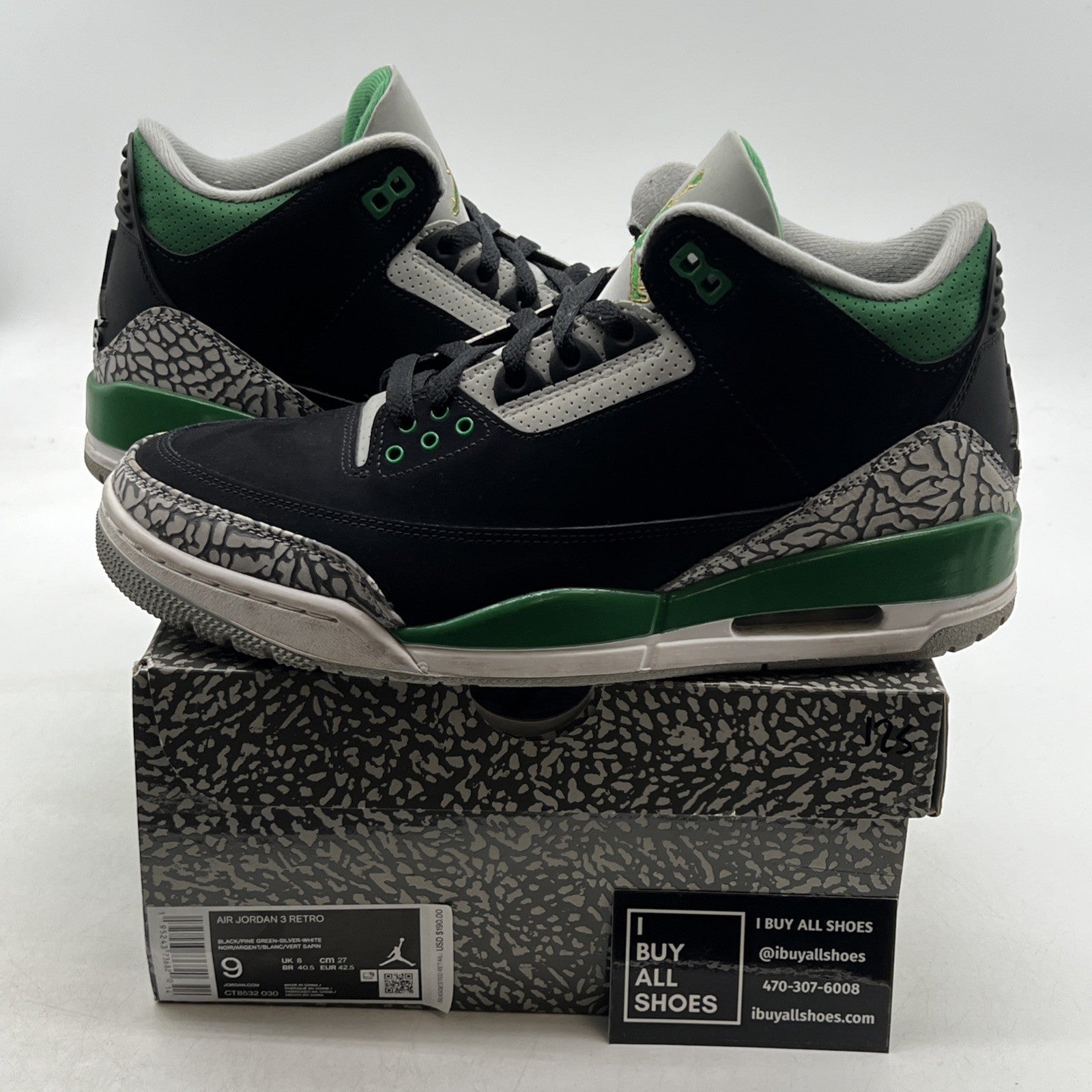 Size 9 - Air Jordan 3 Retro Mid Pine Green (CT8532-030)