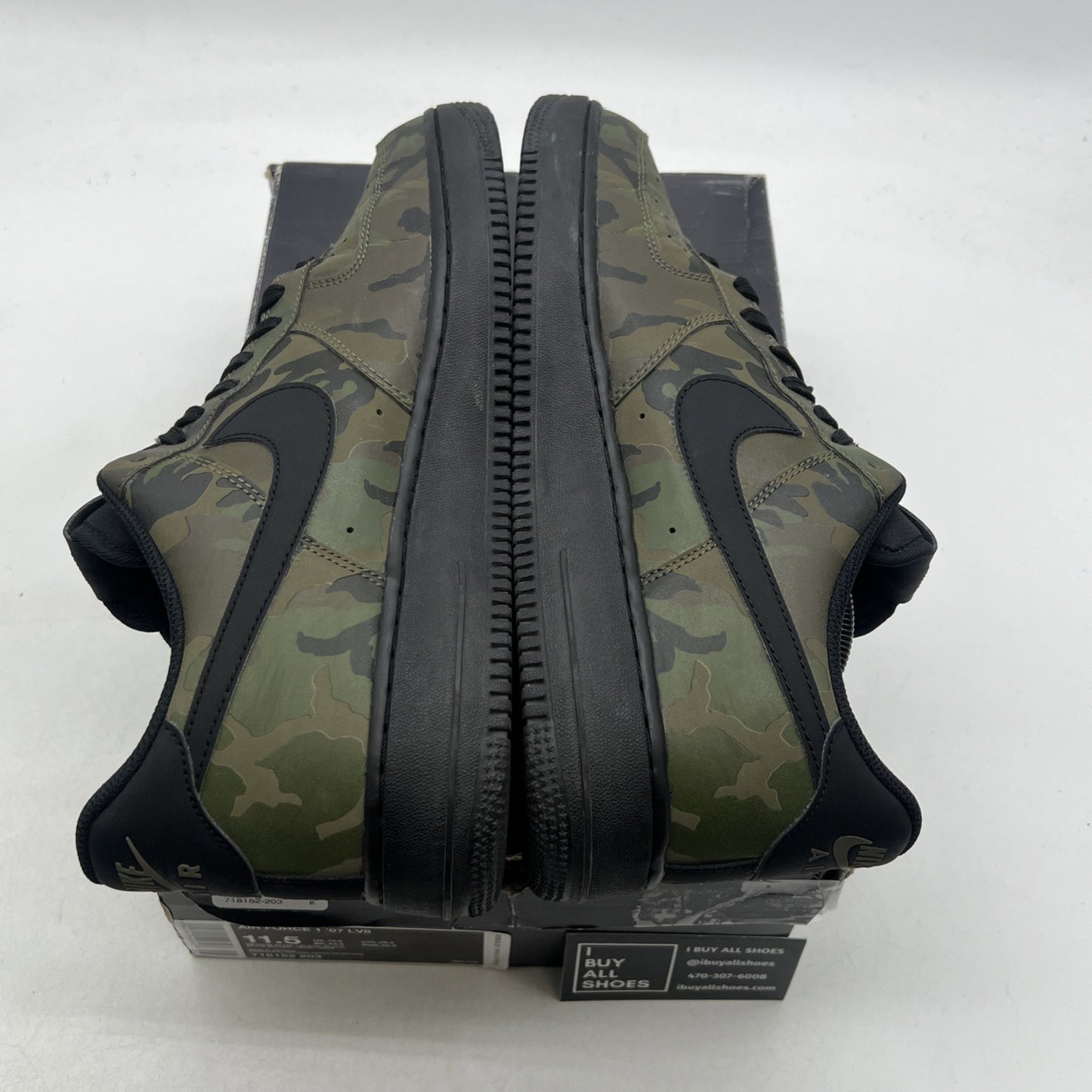 Size 11.5 - Nike Air Force 1 '07 LV8 Low Reflective Camo (718152-203)