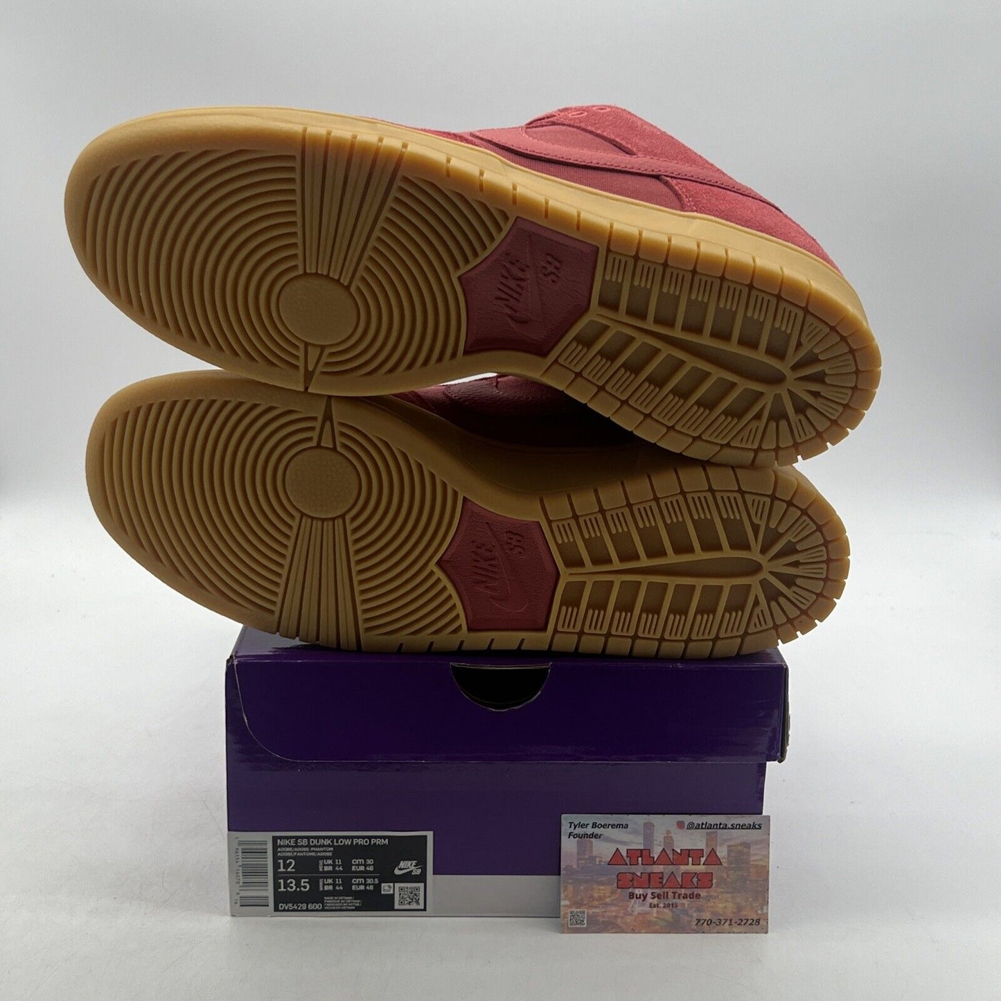 Size 12 - Nike Dunk Low SB Adobe 2023 Suede Gum (DV5429-600)