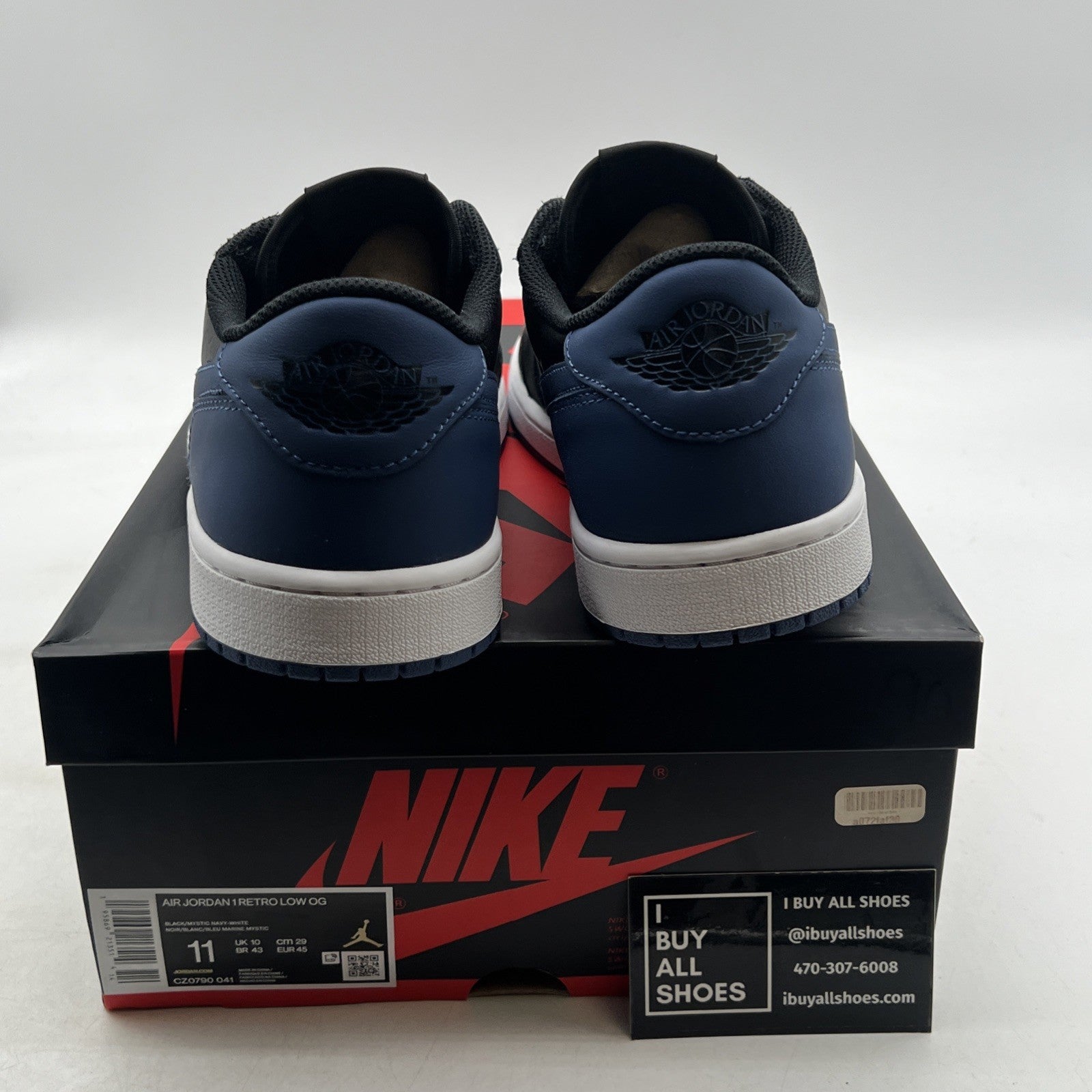 Size 11 - Air Jordan 1 Low OG Mystic Navy (CZ0790-041)
