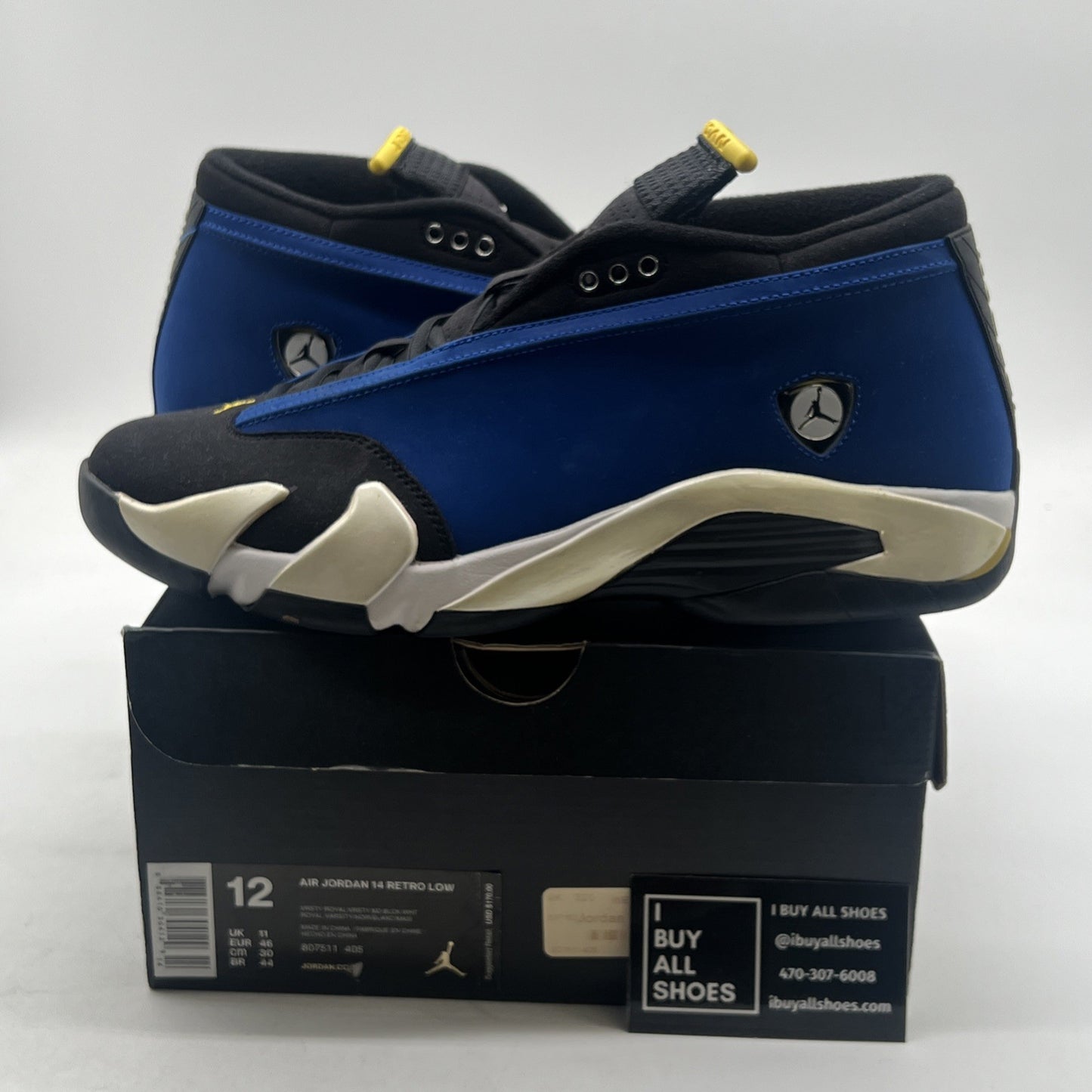 Size 12 - Air Jordan 14 Retro 2015 Low Laney (807511-405)