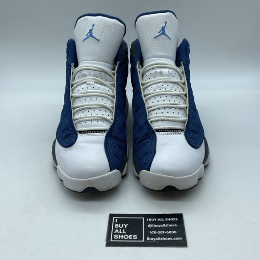 Size 9 - Air Jordan 13 Retro 2010 Flint Blue Grey White Suede (414571-401)