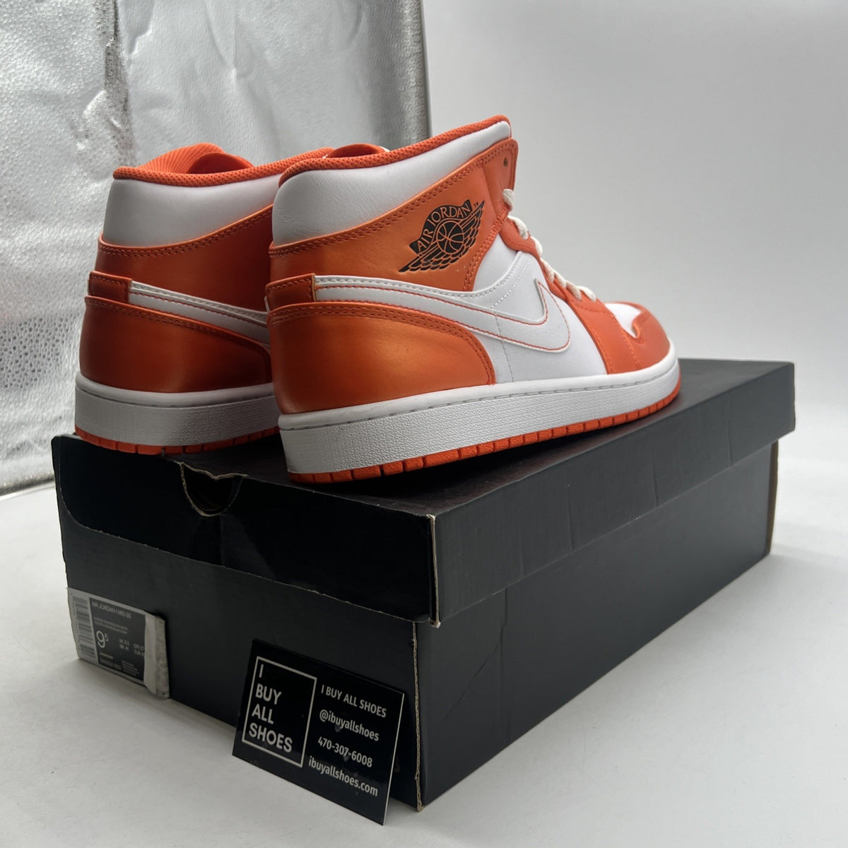 Size 9.5 - Air Jordan 1 SE Mid Electro Orange (DM3531-800)