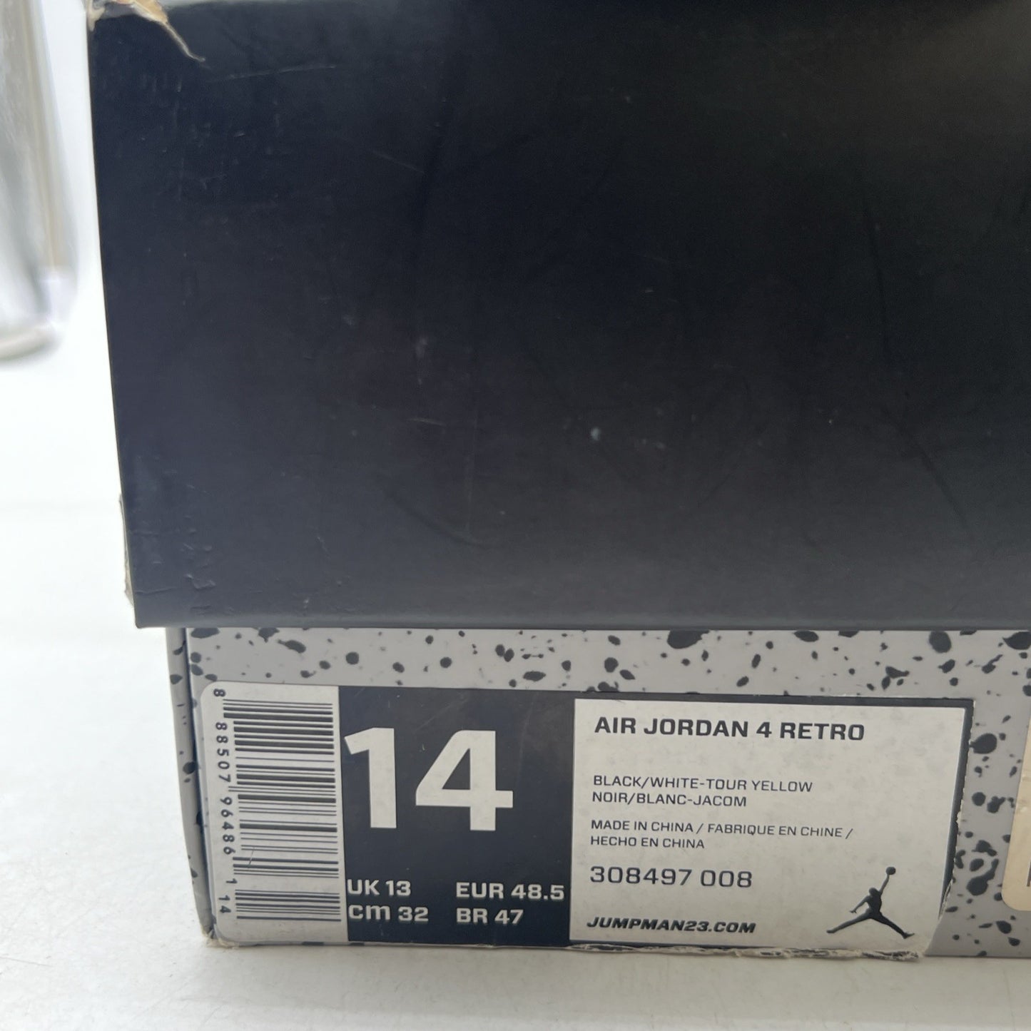 Size 14 - Air Jordan 4 Retro Low Thunder (308497-008)