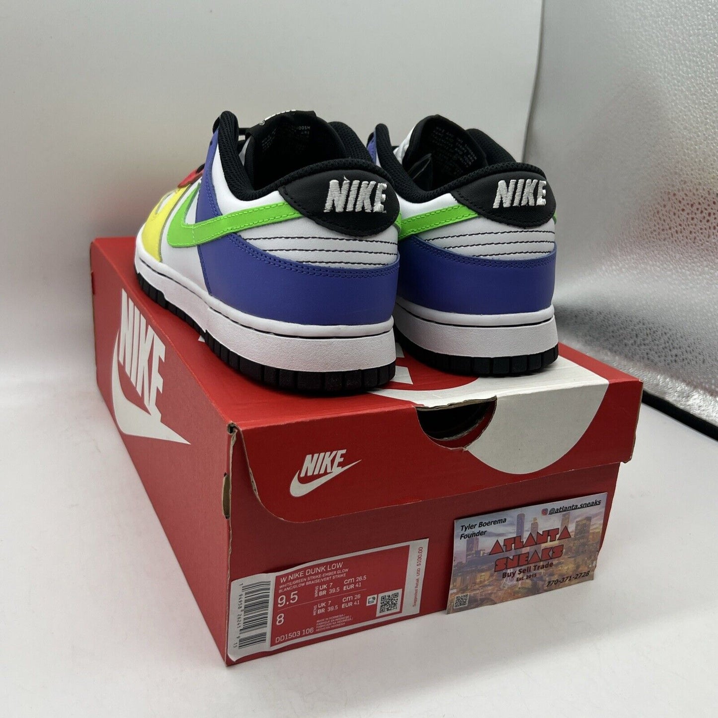 Size 9.5 - Nike Dunk Low Green Strike 2021 Brand New Og All