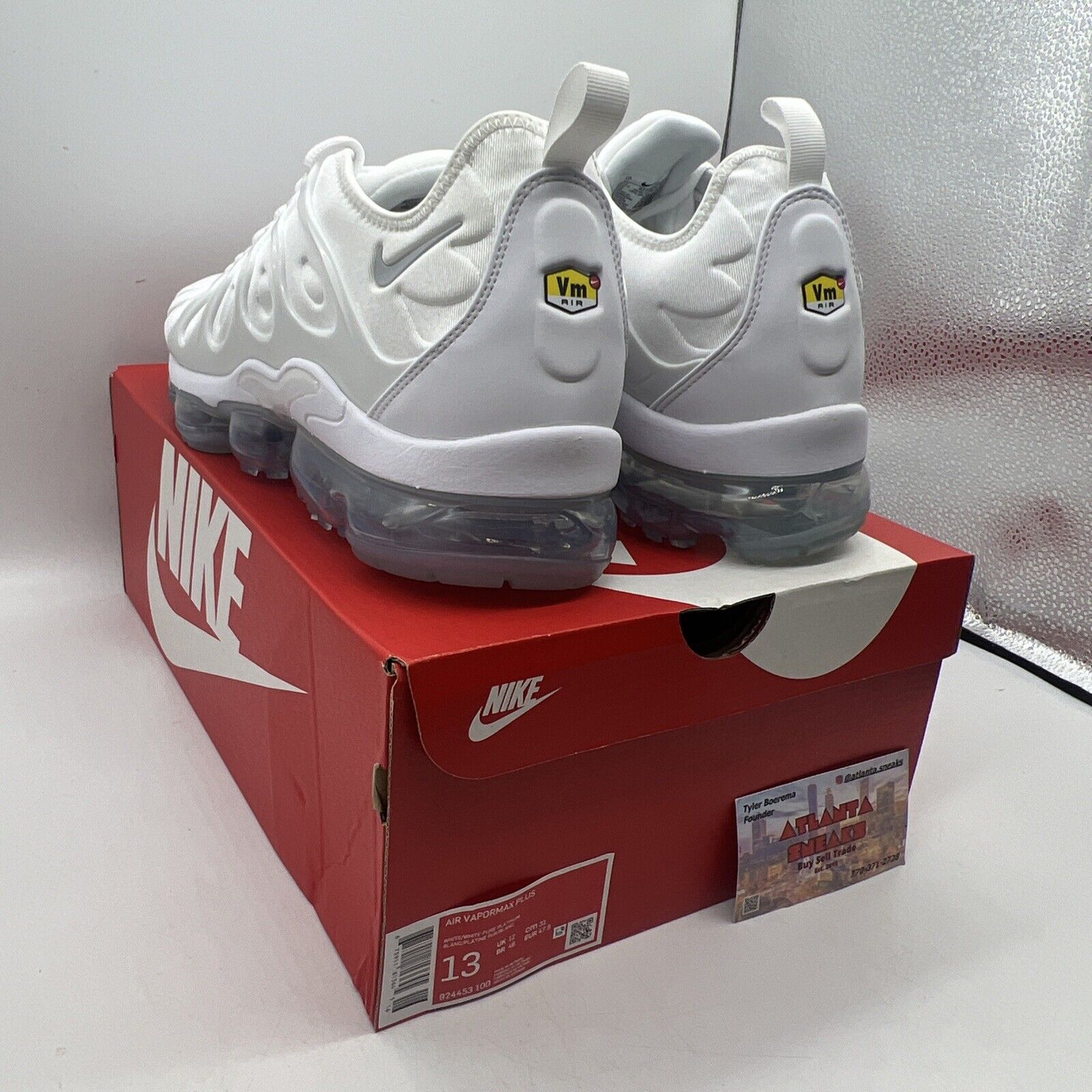 Size 13 - Nike Air VaporMax Plus White Brand New Og All