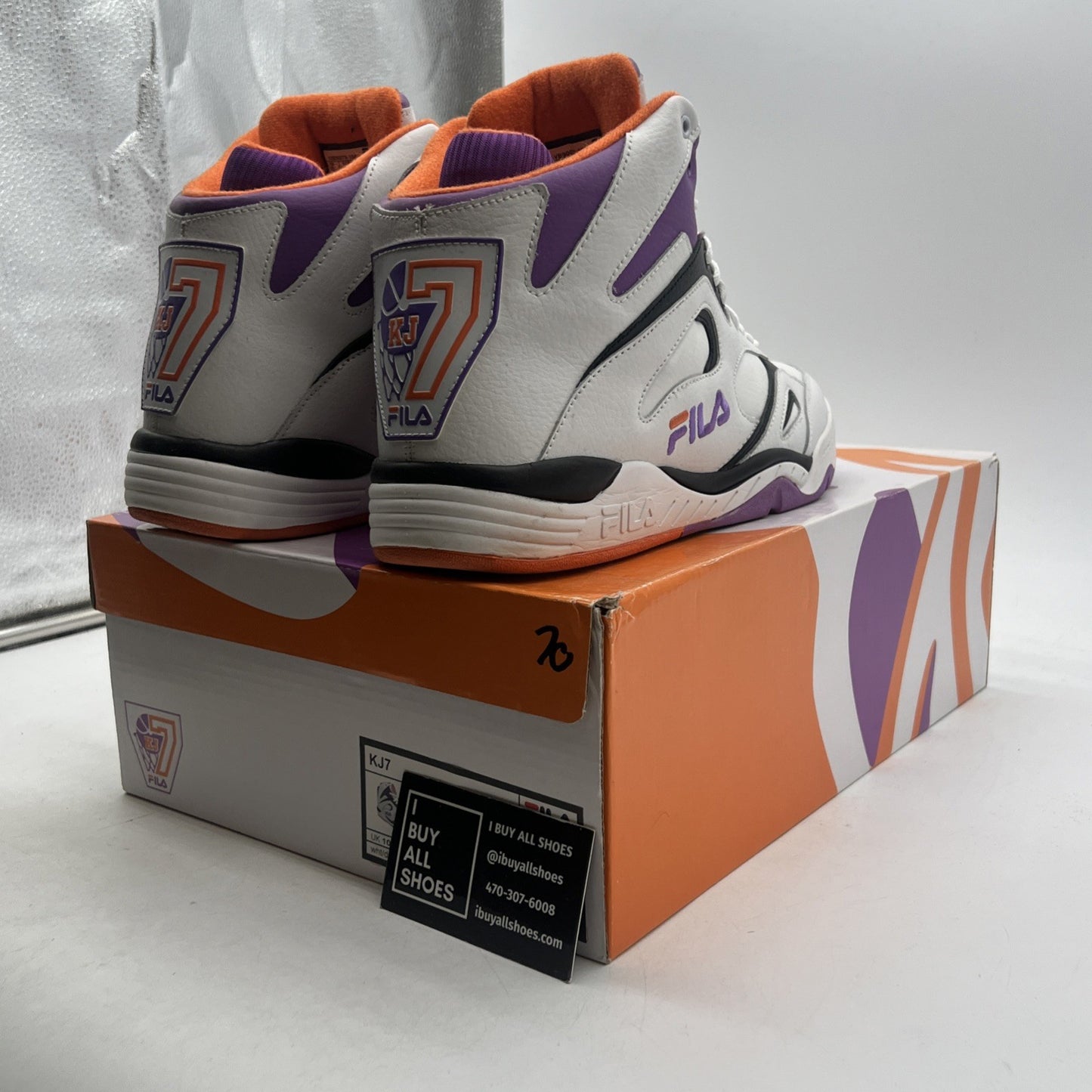 Size 11.5 - FILA- Kevin Johnson KJ7 - Men's - Orange (1VB0079-184)