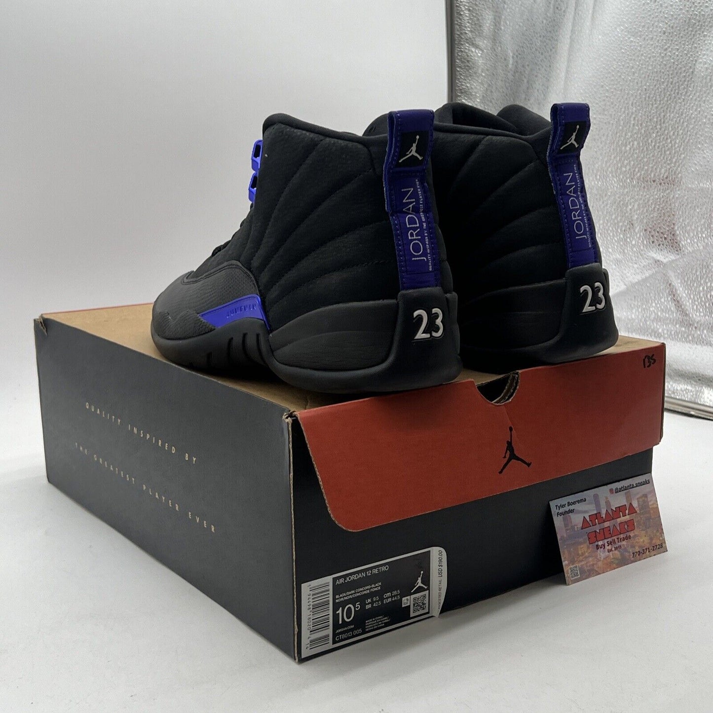 Size 10.5 - Air Jordan 12 Retro Dark Concord (CT8013-005)