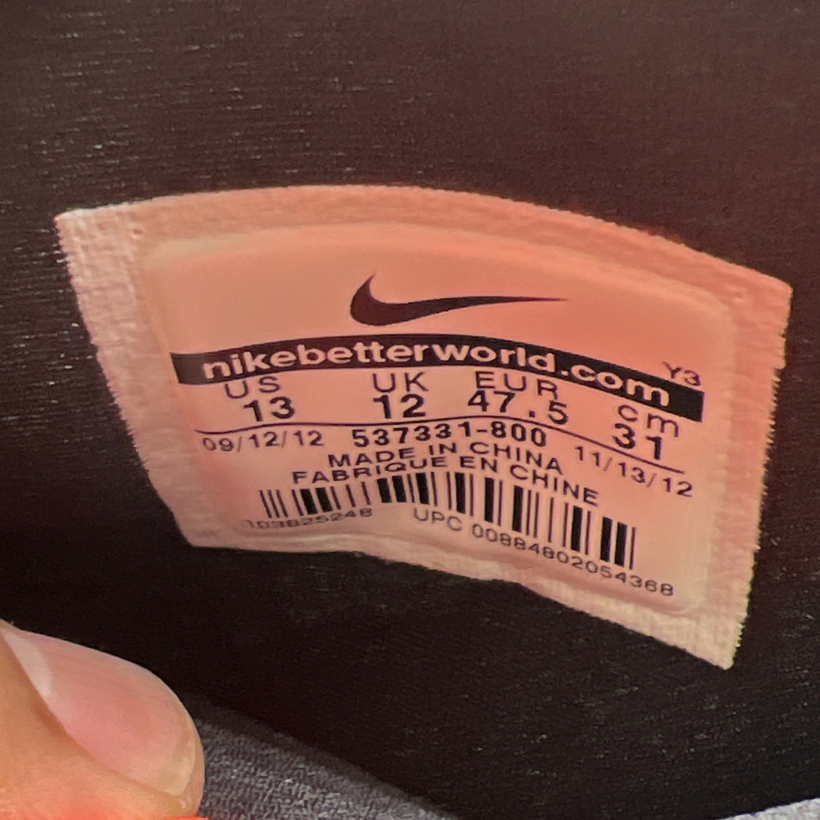 Size 13 - Nike Air Penny 5 Total Crimson (537331-800)