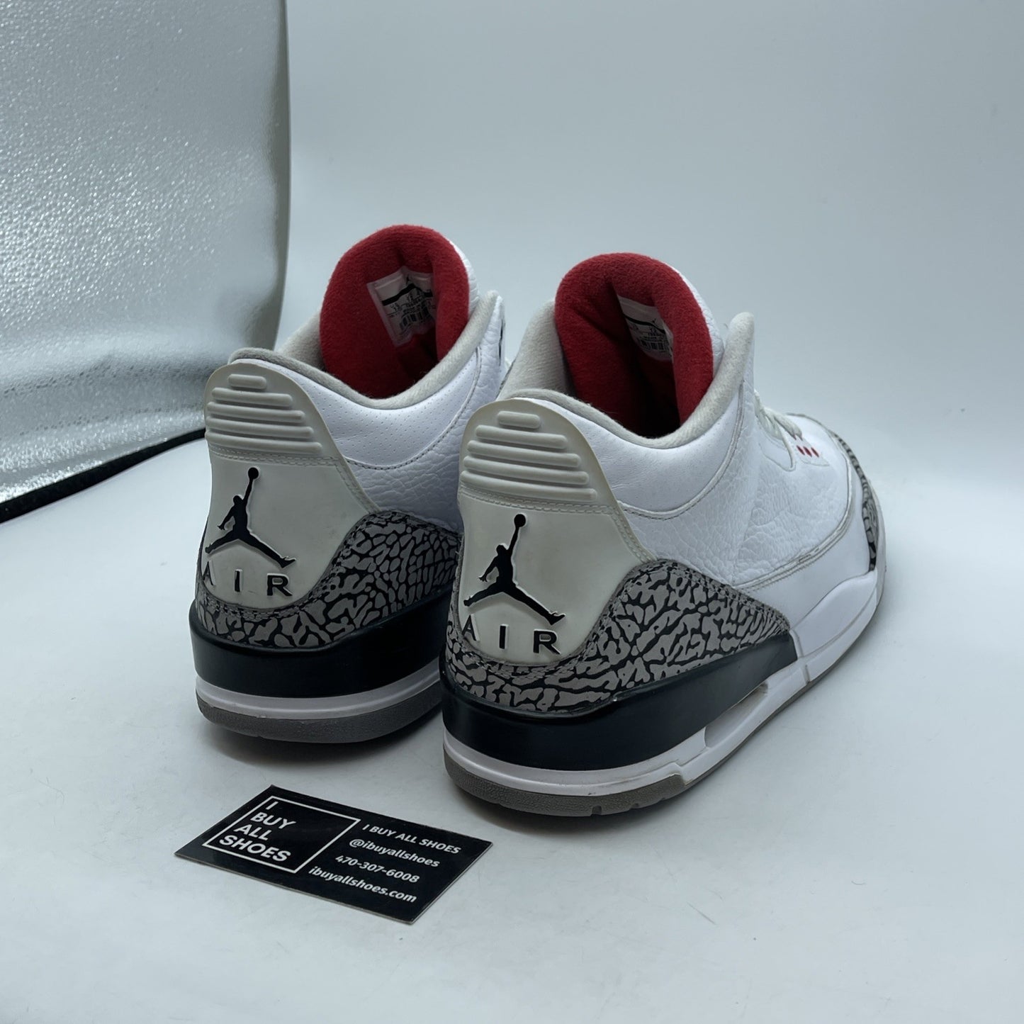 Size 13 - Jordan 3 Retro White Cement 2011 Grey Suede Leather (136064-105)