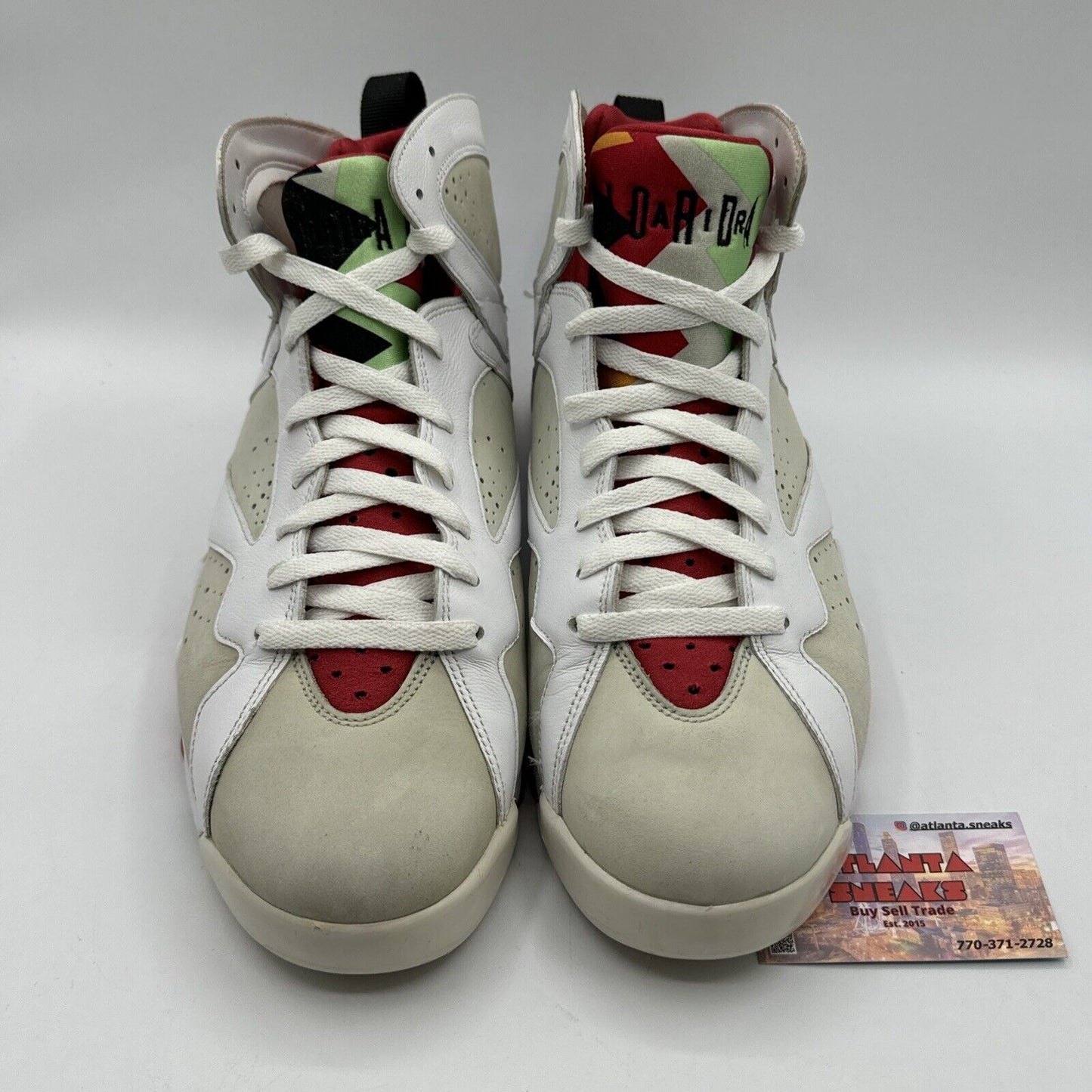 Size 12 - Jordan 7 Retro Hare 2015 White Grey Suede Red Bugs Bunny Classics