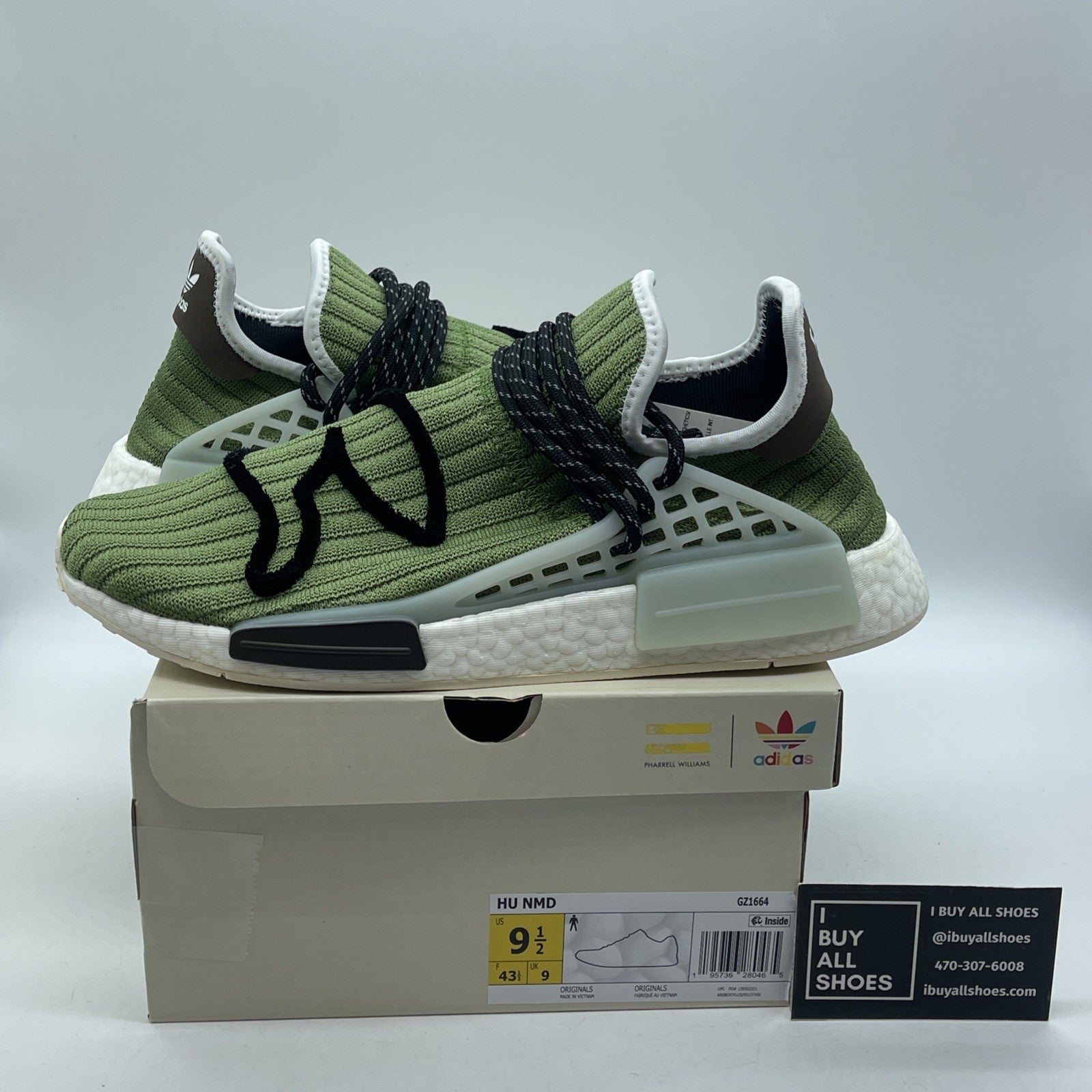Size 9.5 - adidas BBC Ice Cream x Pharrell x NMD Human Race Running Dog
