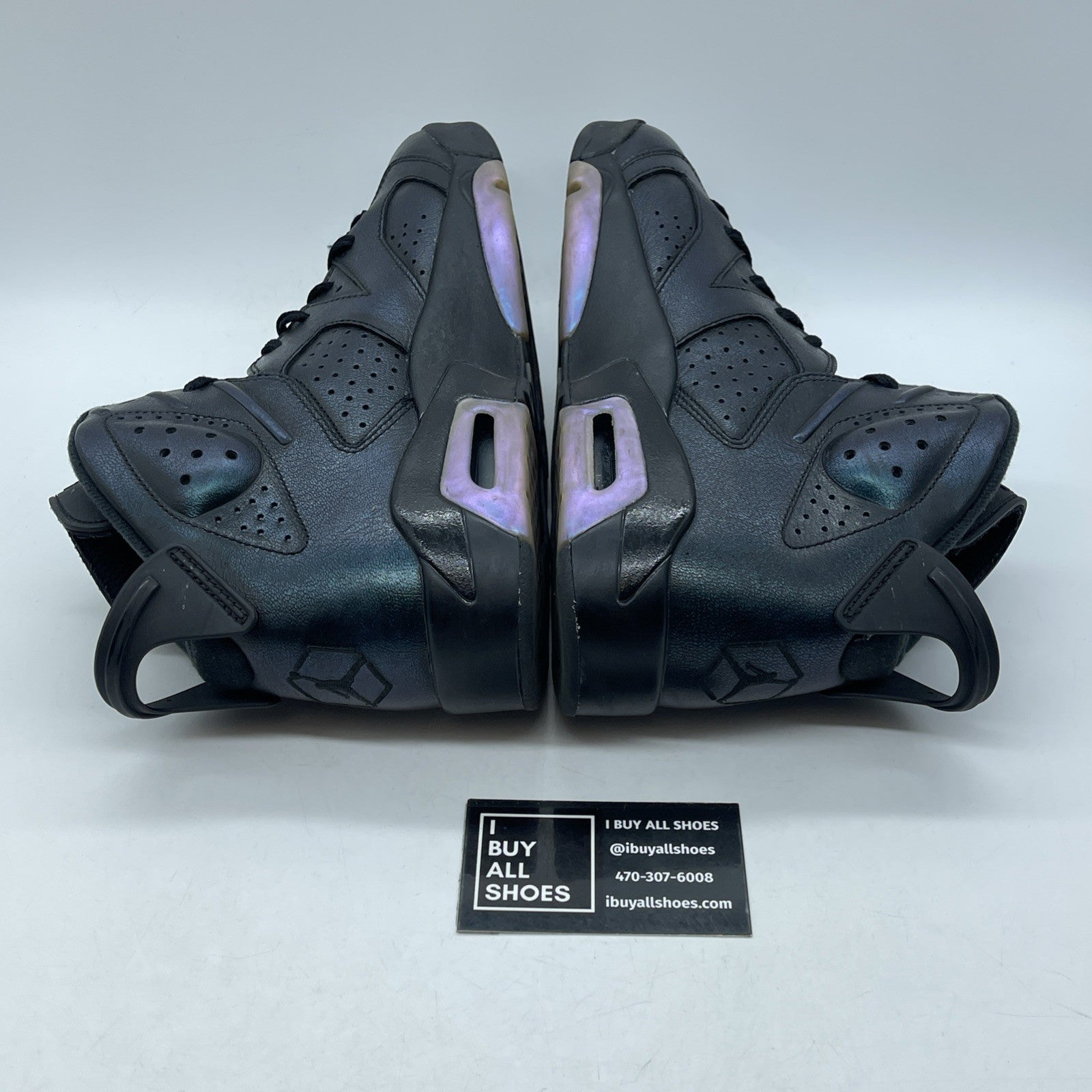 Size 9 - Air Jordan 6 Retro All Star - Chameleon Black Blue Leather (907961-015)