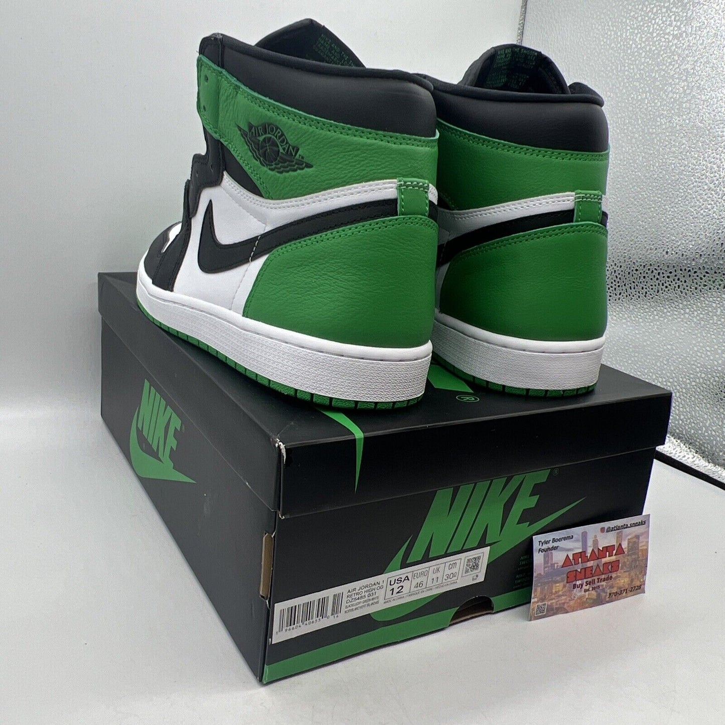 Size 12 - Jordan 1 Retro OG High Lucky Green Brand New Og All