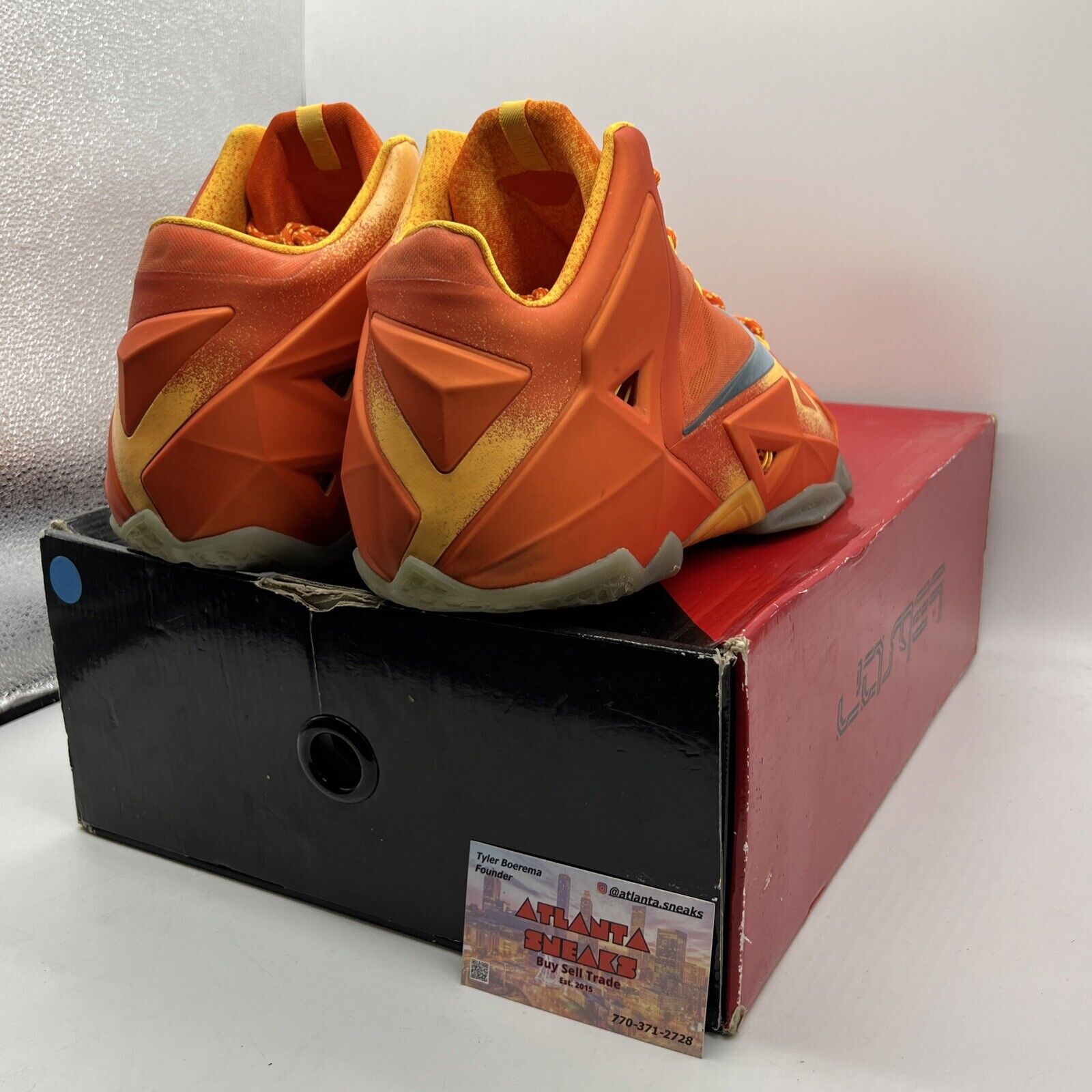 Size 12 - Nike LeBron 11 Preheat Forging Iron Orange (626376-800)