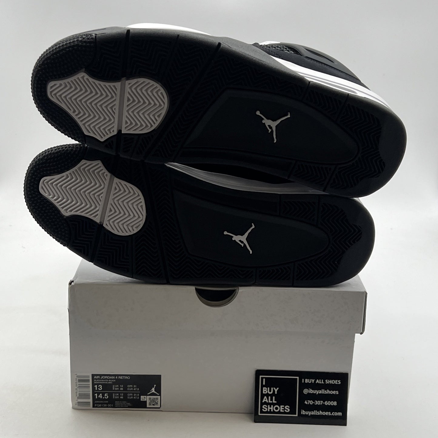 Size 13 - Air Jordan 4 Retro White Thunder (FQ8138-001)