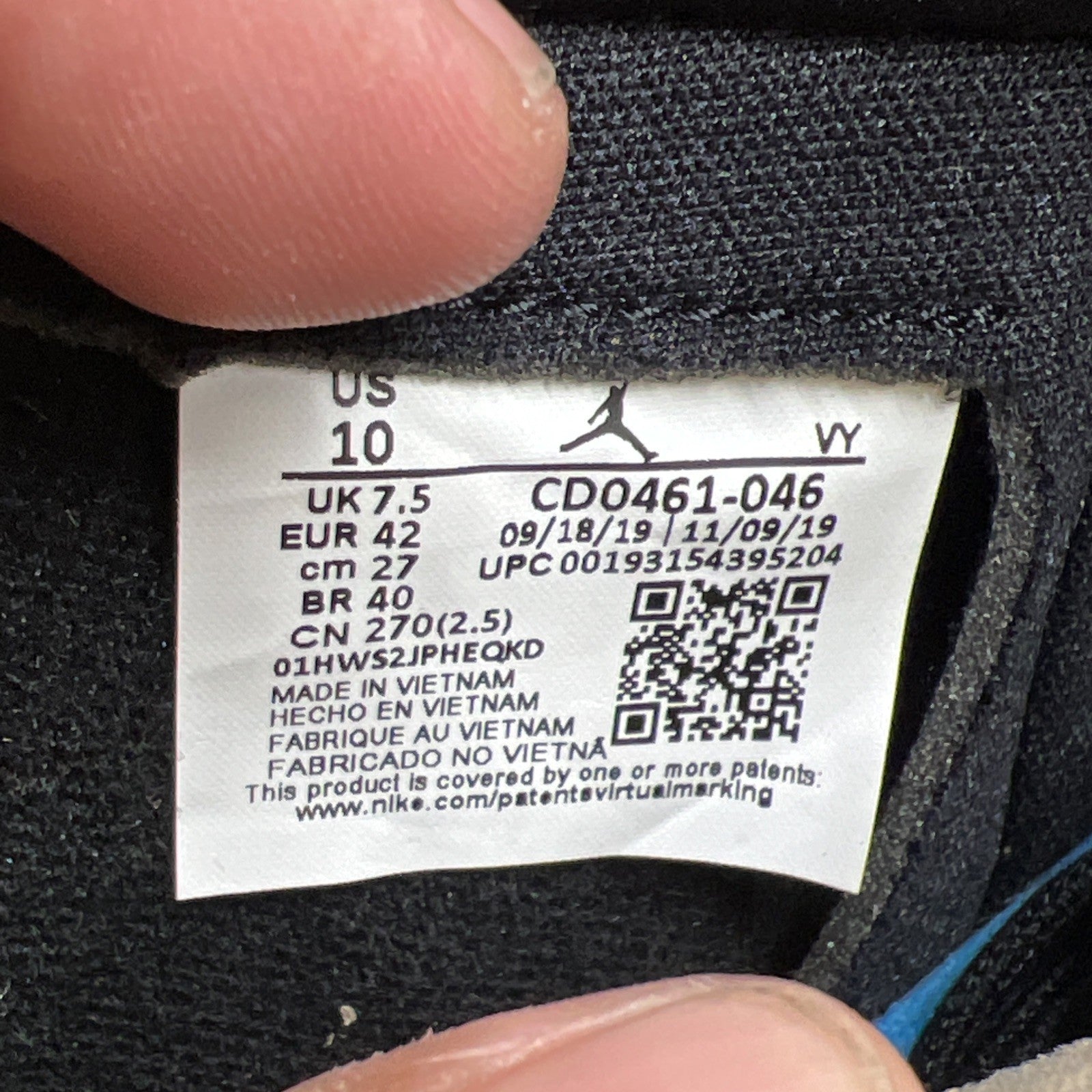 Size 10 - Air Jordan 1 High OG UNC To Chicago 2020 (CD0461-046)