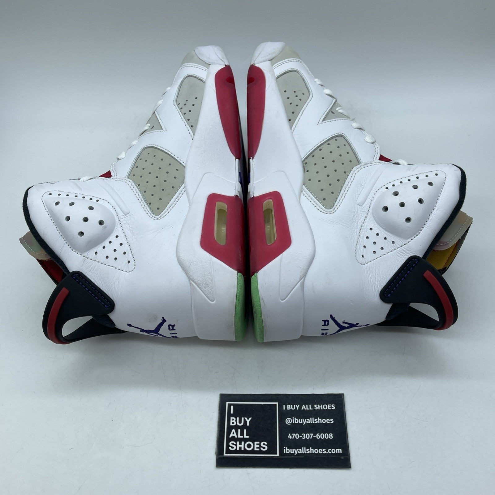 Size 9 - Air Jordan 6 Retro Hare Grey White Purple Leather (CT8529-062)