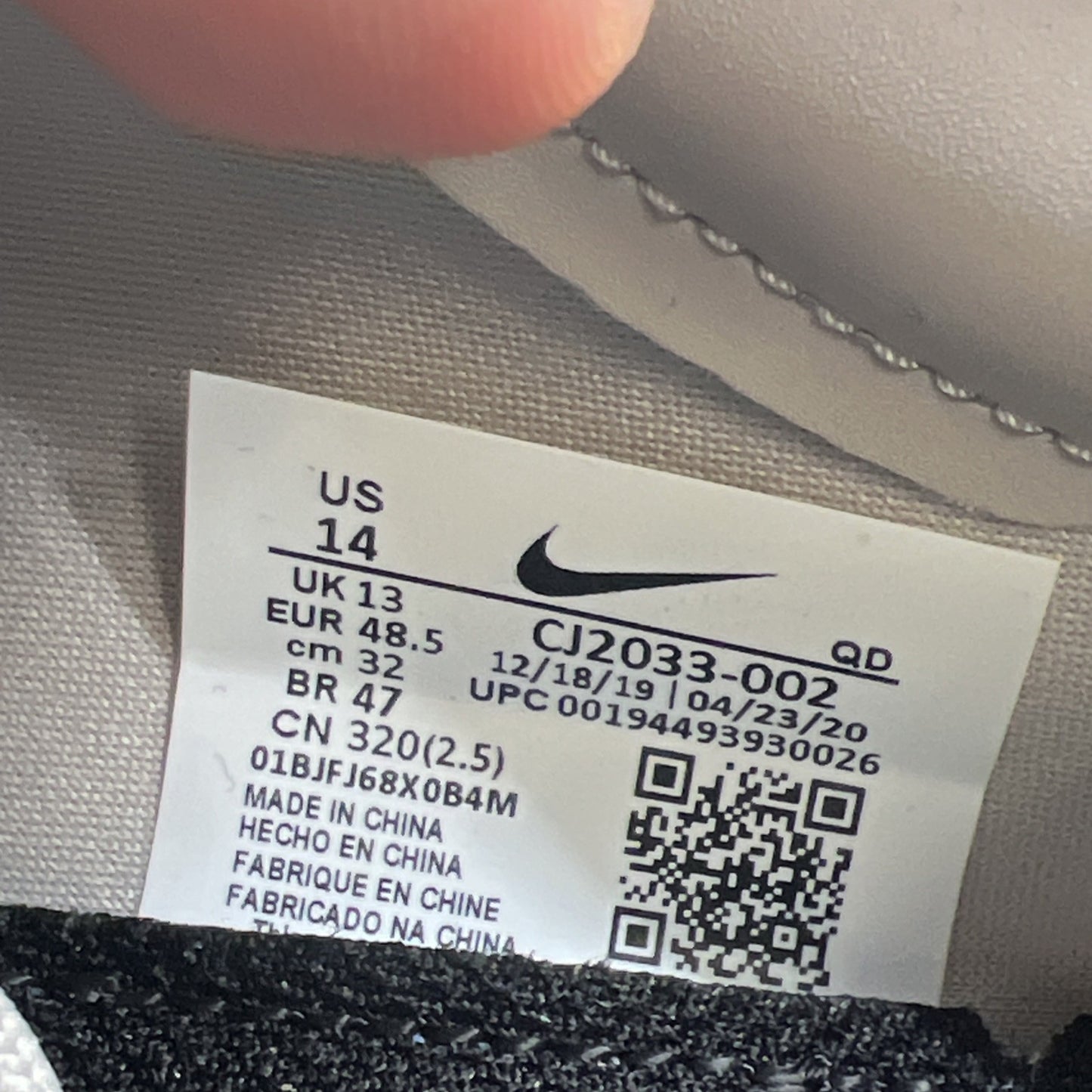 Size 14 - Nike Air Zoom-Type College Grey (CJ2033-002)