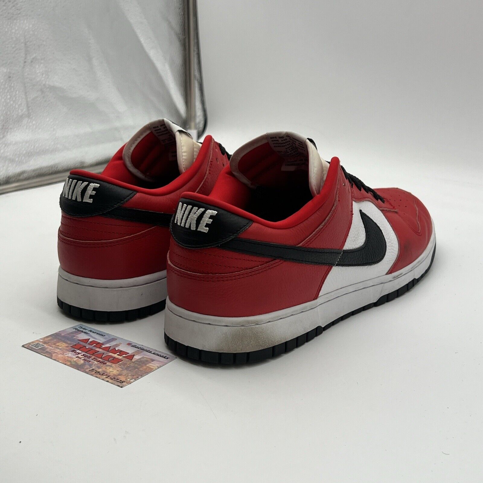 Size 13 - Nike ID Dunk Low Chicago (AH7979-992) Red/Black/White