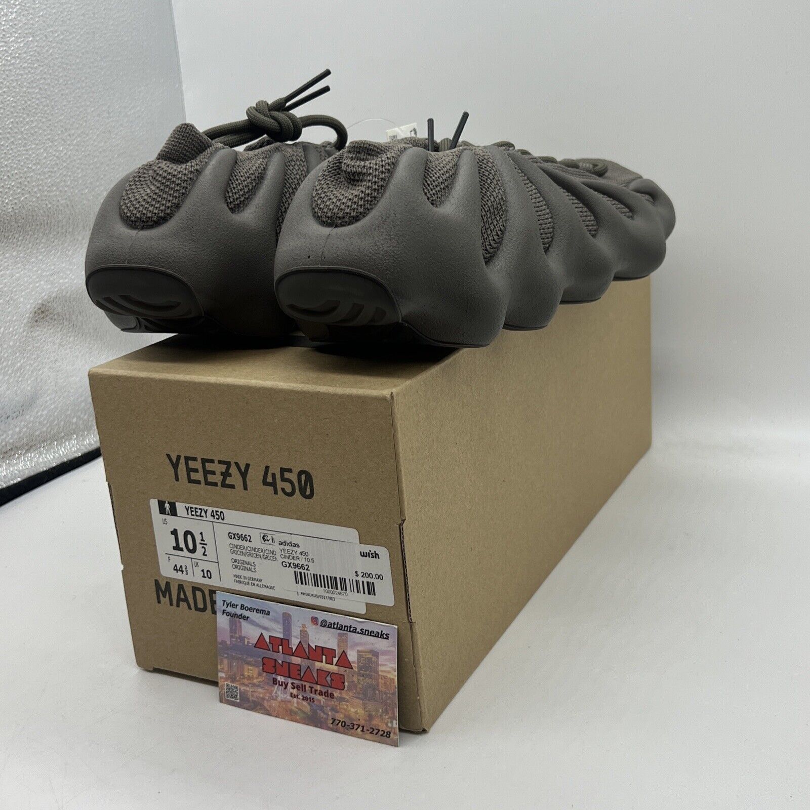 Size 10.5 - adidas Yeezy 450 Cinder Brand New Og All