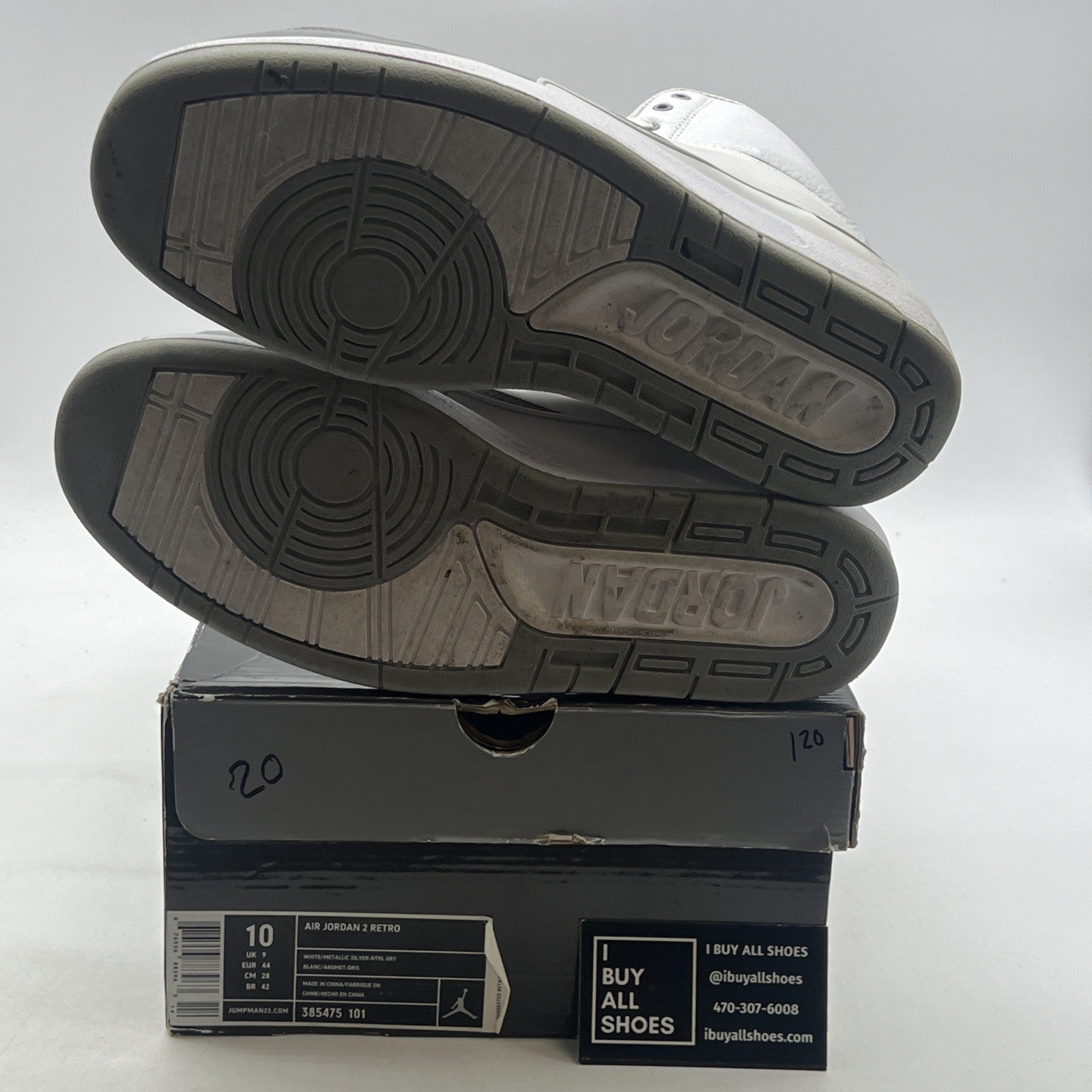 Size 10 - Air Jordan 2 Retro 25th Anniversary (385475-101)