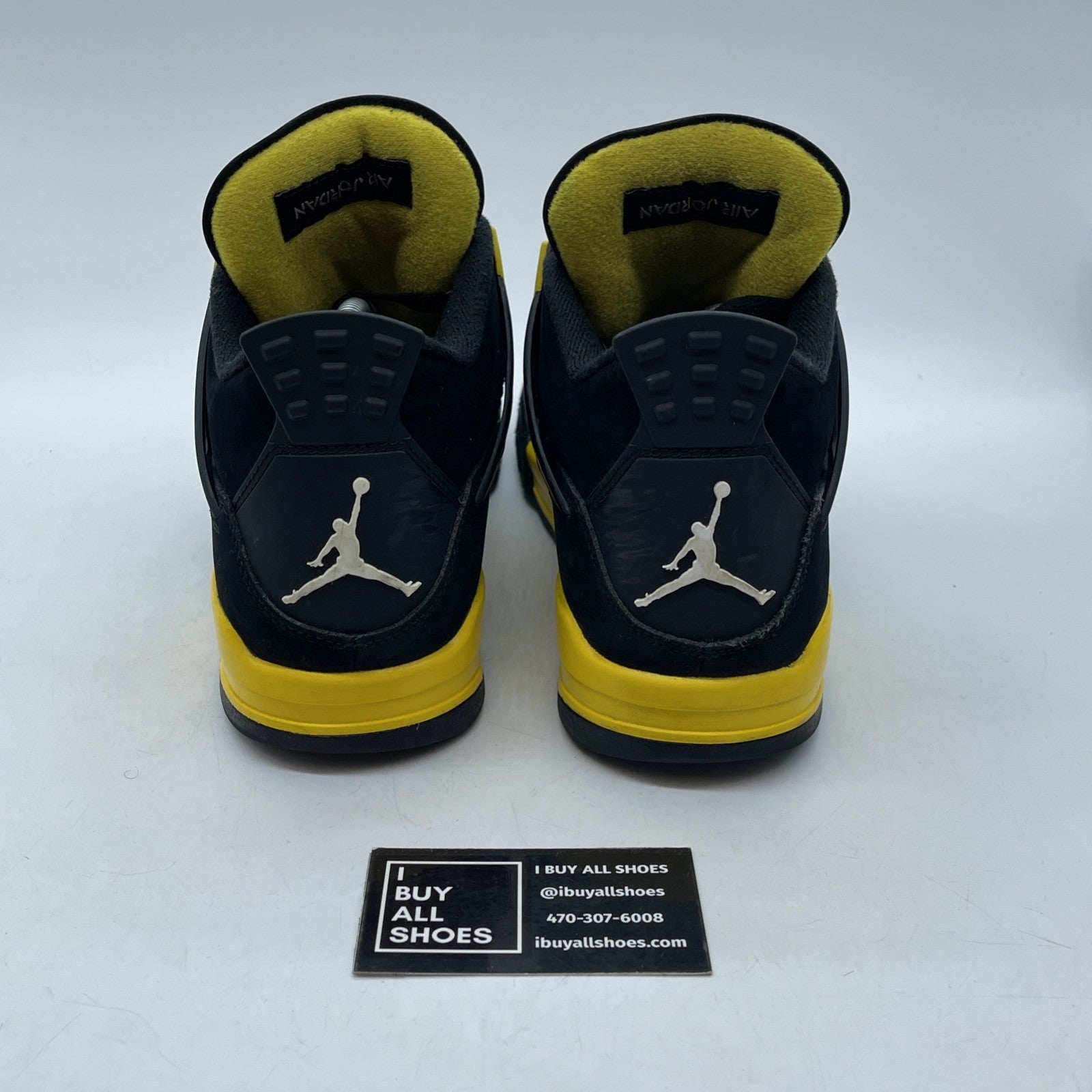 Size 9.5 - Jordan 4 Retro Mid Thunder Yellow Black Suede (DH6927-017)