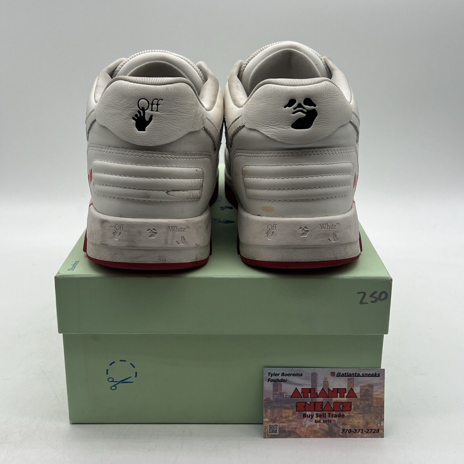 Size 13 - Off-White Out of Office 2023 Low For Walking - White Red