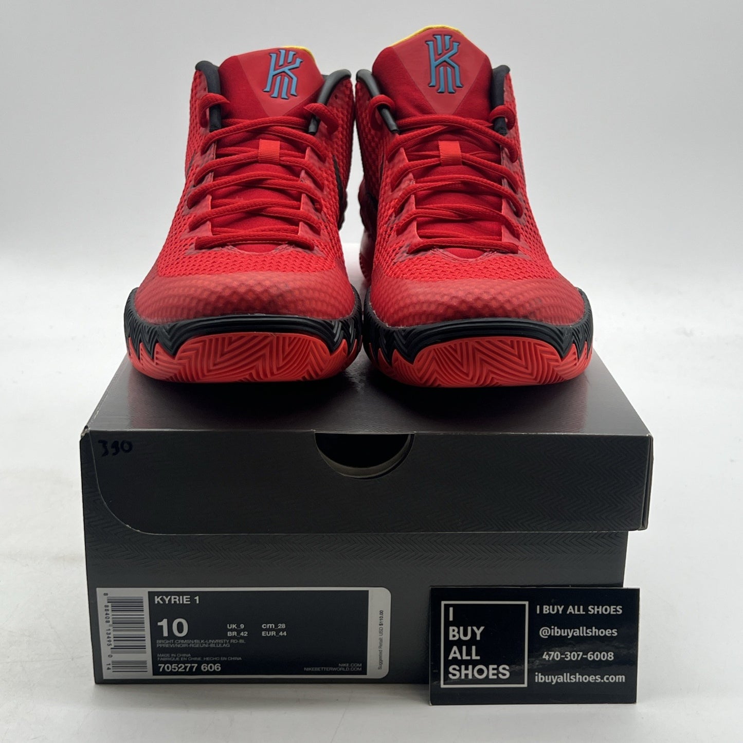 Size 10 - Nike Kyrie 1 Deceptive Red (705277-606)