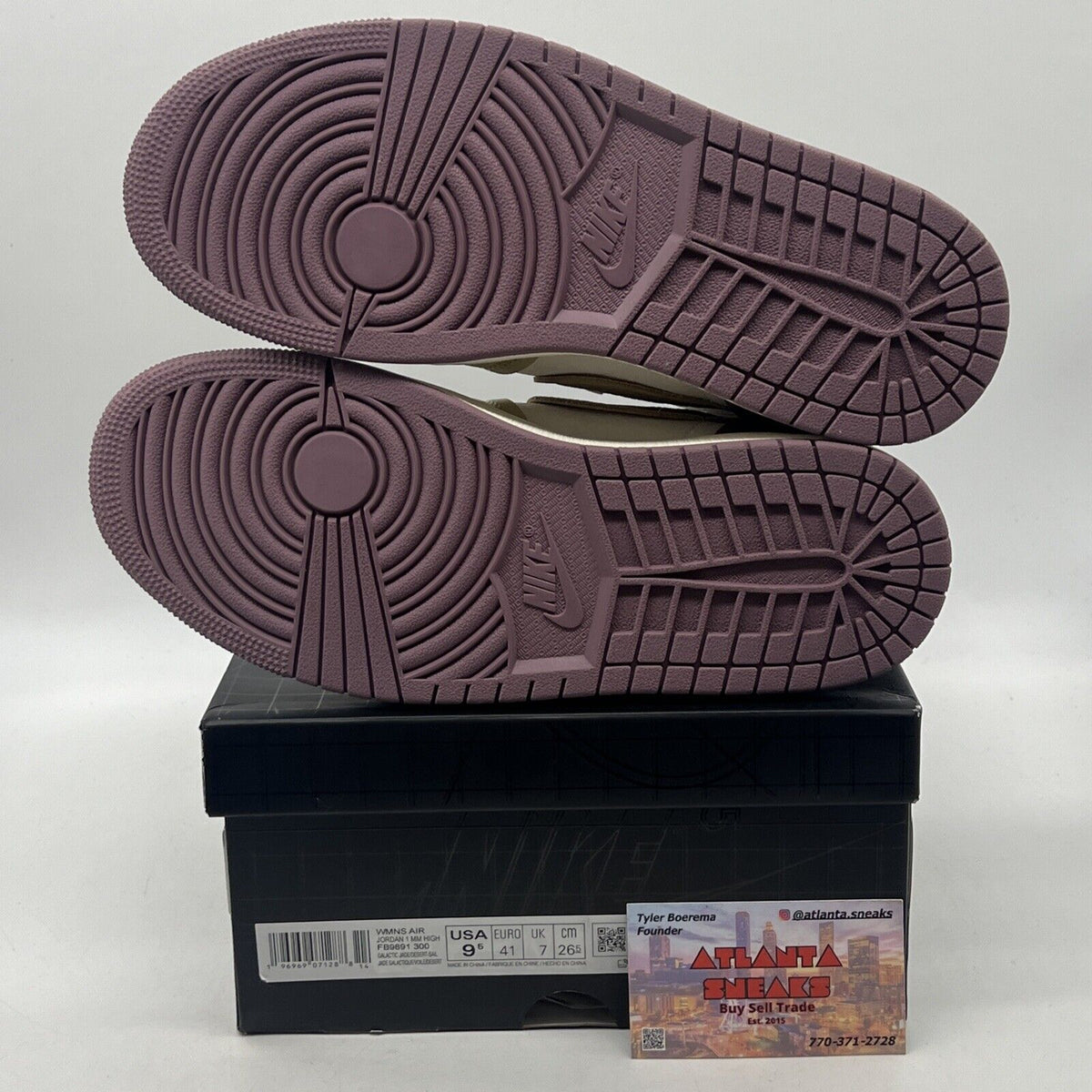 Size 9.5 - Air Jordan 1 Method of Make High Galactic Jade W Leather FB9891-300