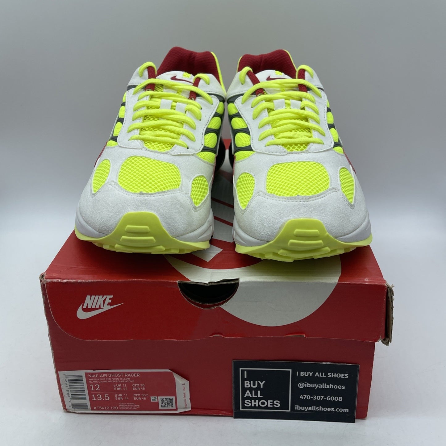 Size 12 - Nike Air Ghost Racer Retro Neon Yellow (AT5410-100)